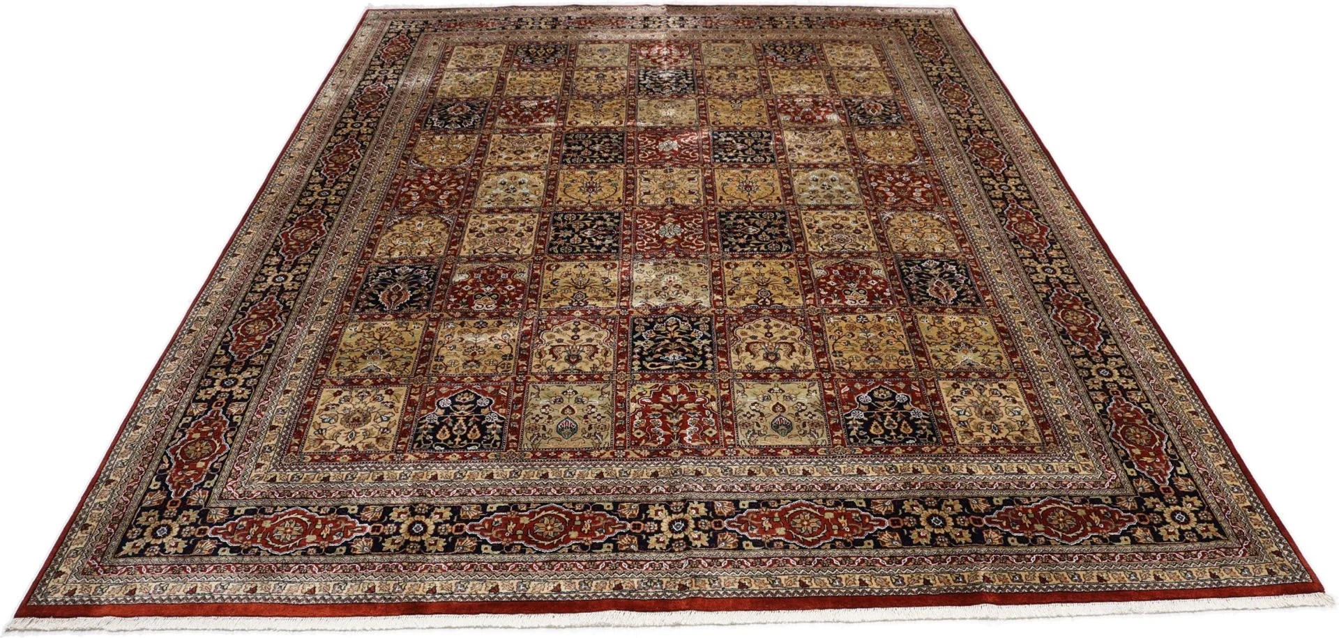 Handgeknüpfter Ghom Orientteppich, 302 × 395 cm, Wolle