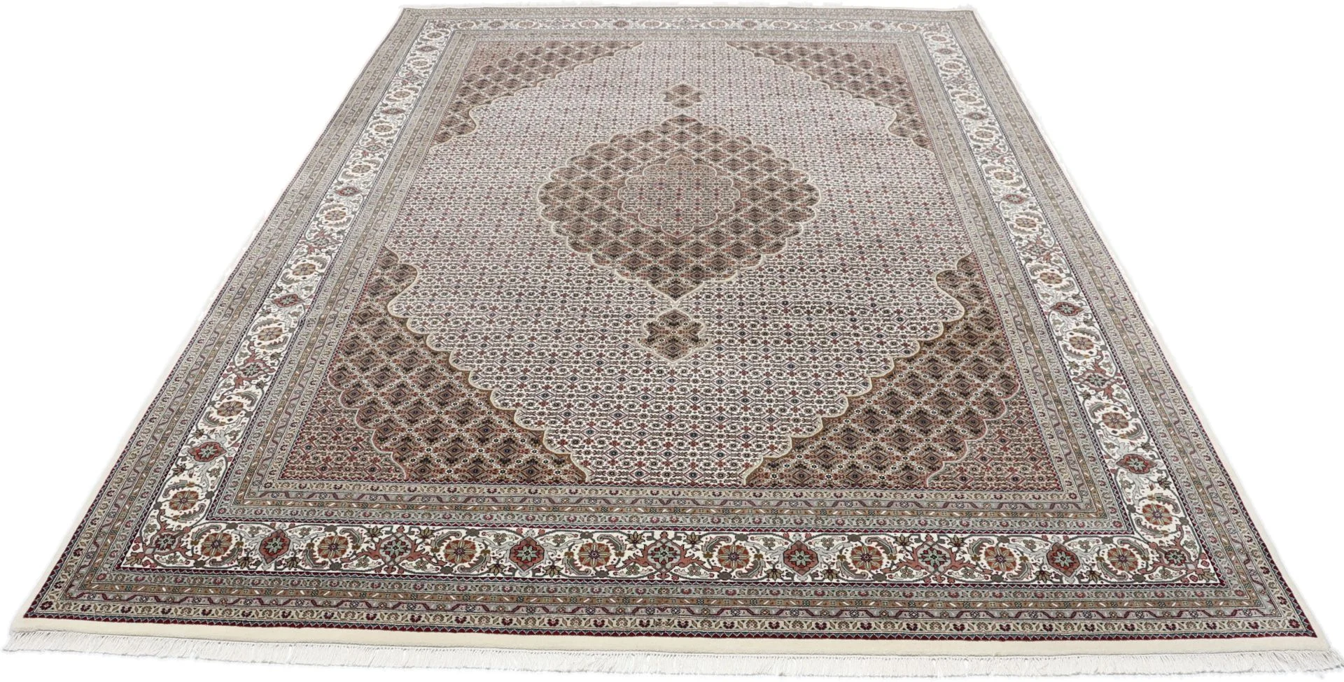 Handgeknüpfter Täbriz Orientteppich, 253 × 348 cm, Wolle