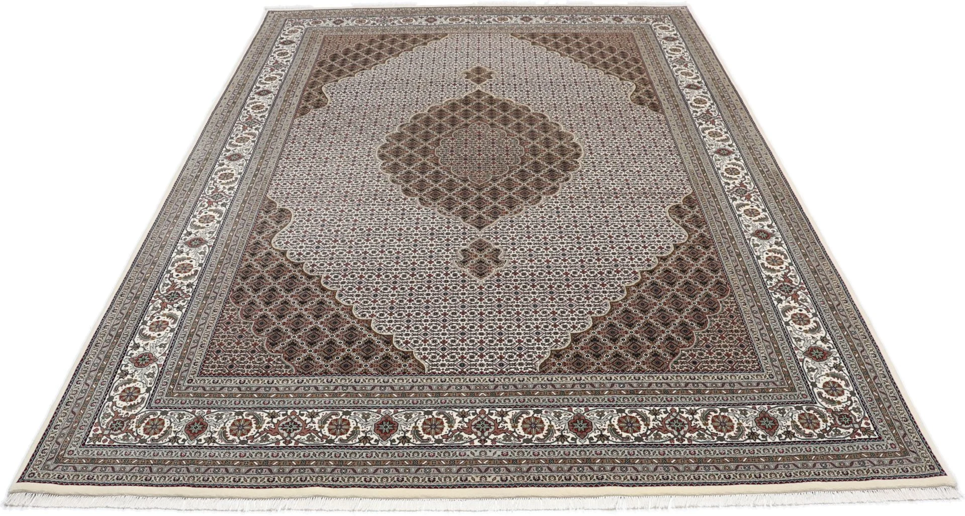 Handgeknüpfter Täbriz Orientteppich, 253 × 348 cm, Wolle