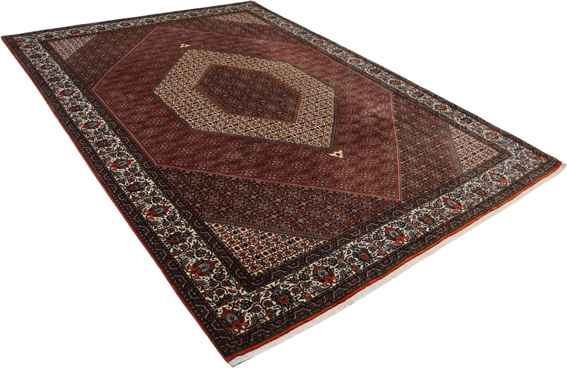 Bijar Perserteppich aus Iran, 253 × 356 cm
