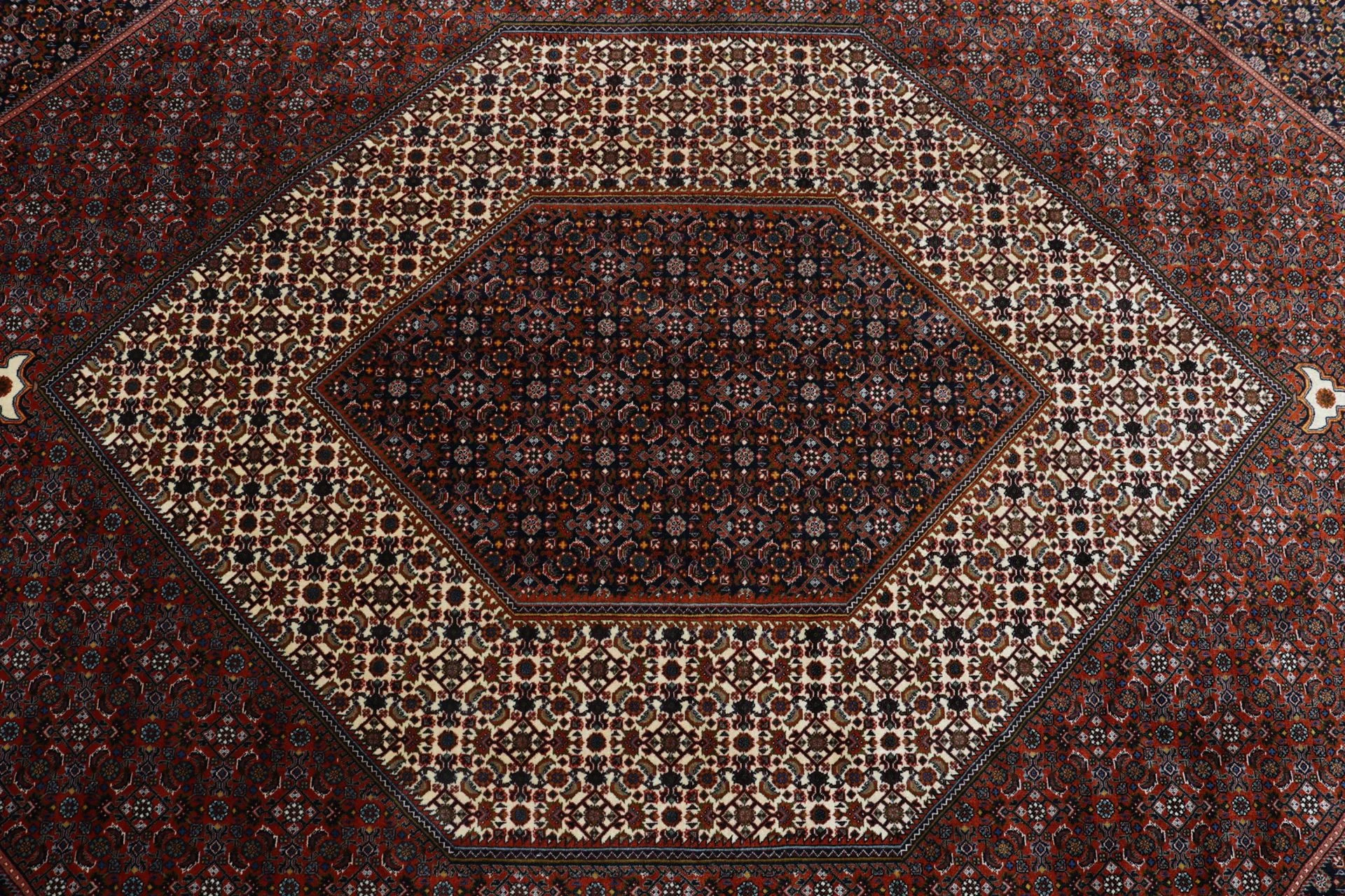 Bijar Perserteppich aus Iran, 253 × 356 cm