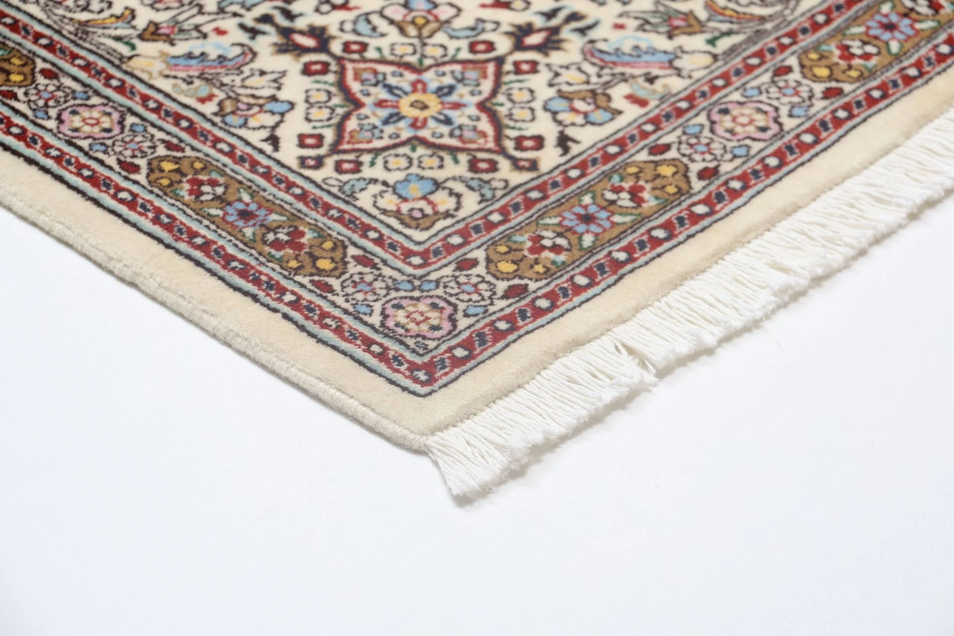 Moud Perserteppich 195 × 305 cm aus Wolle, handgeknüpft