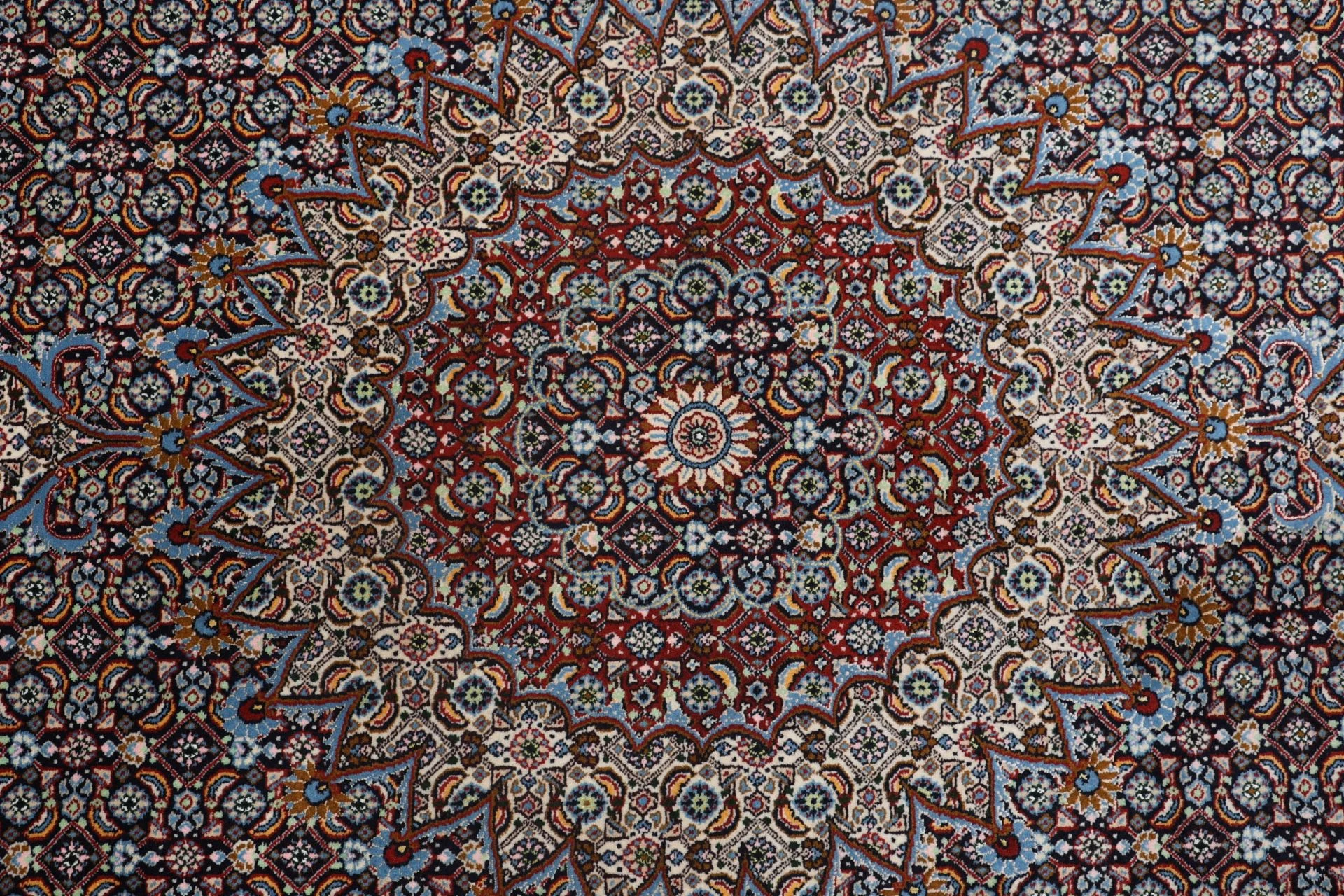 Moud Perserteppich aus Iran, 202 × 295 cm