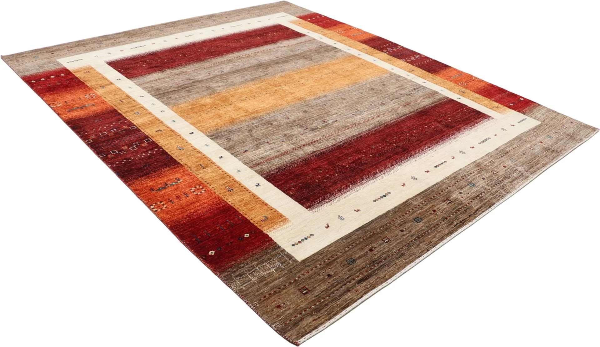 Handgeknüpfter Loribaft Orientteppich, 258 × 355 cm, Wolle