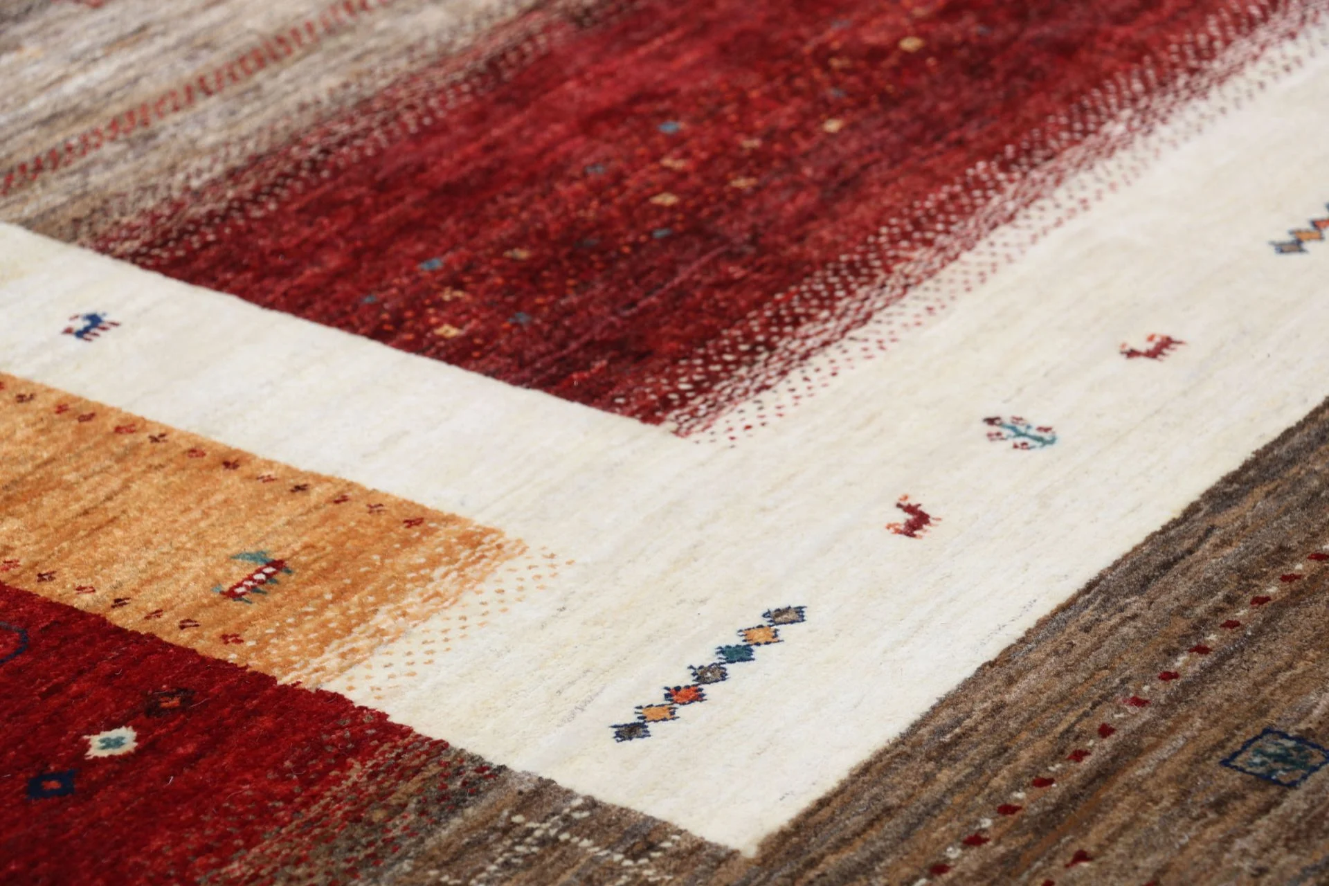 Handgeknüpfter Loribaft Orientteppich, 258 × 355 cm, Wolle