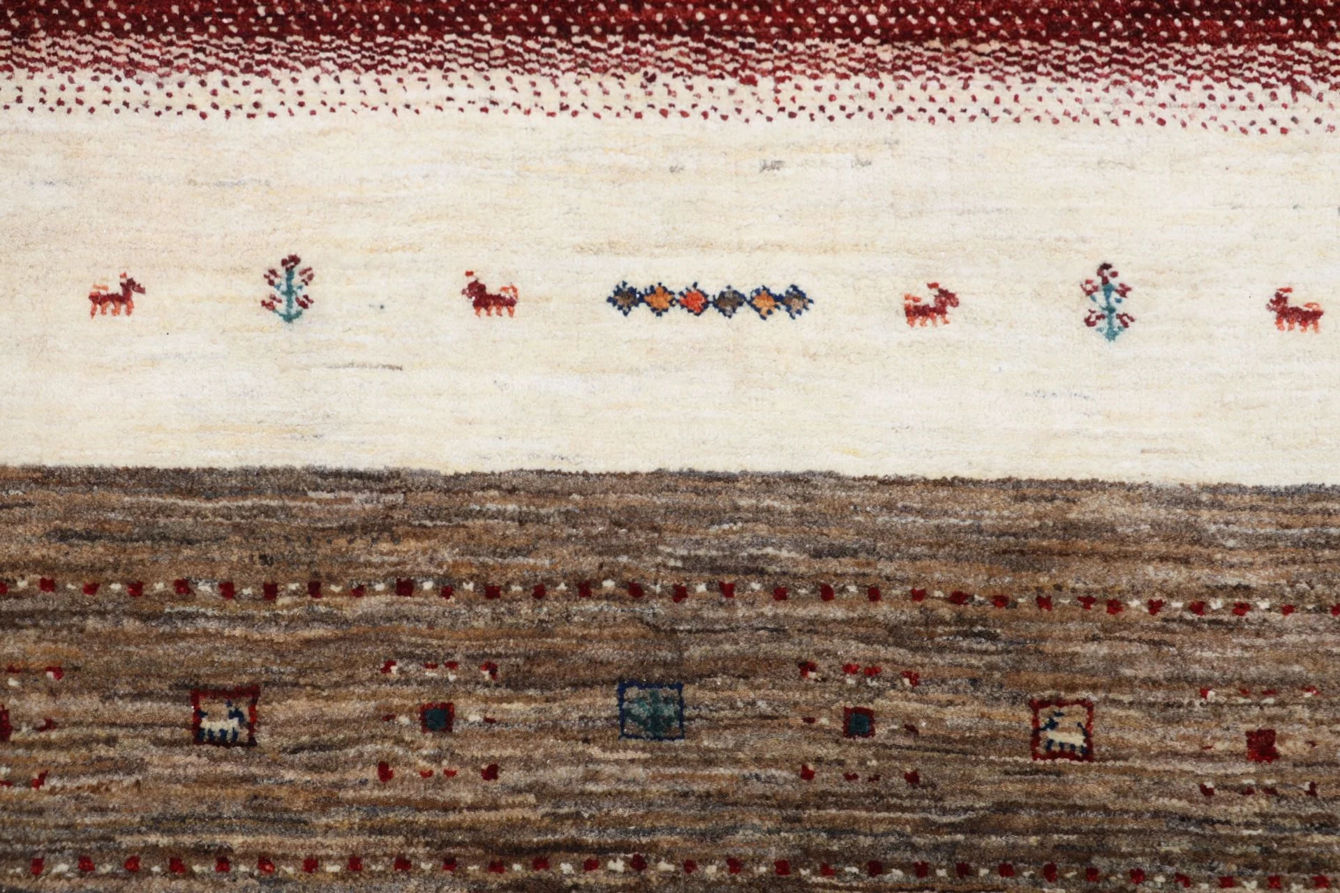 Handgeknüpfter Loribaft Orientteppich, 258 × 355 cm, Wolle
