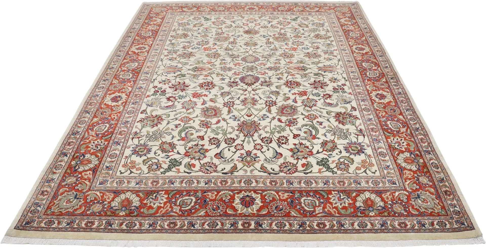 Handgeknüpfter Ghom Perserteppich 177 × 244 cm