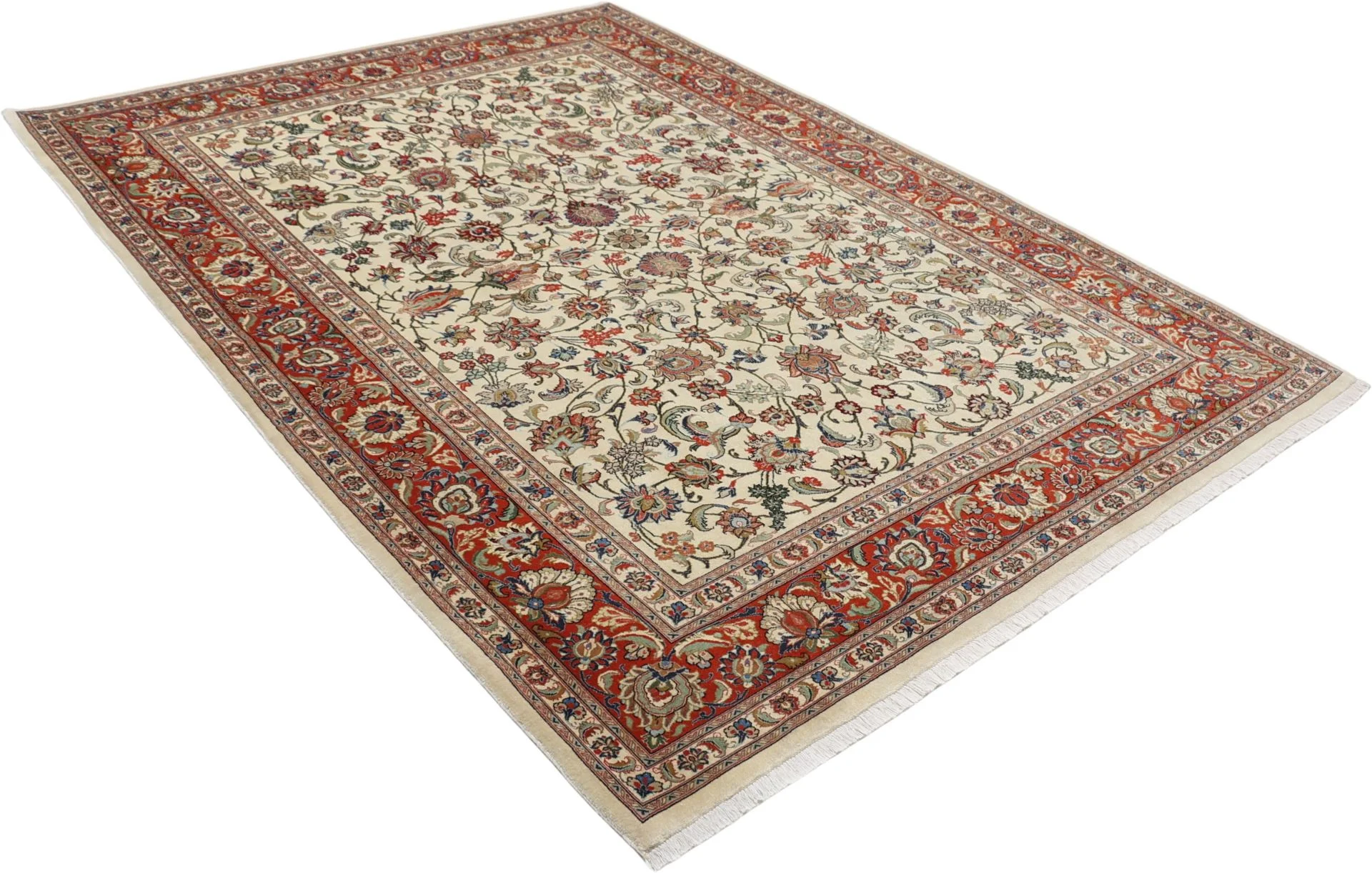Handgeknüpfter Ghom Perserteppich 177 × 244 cm