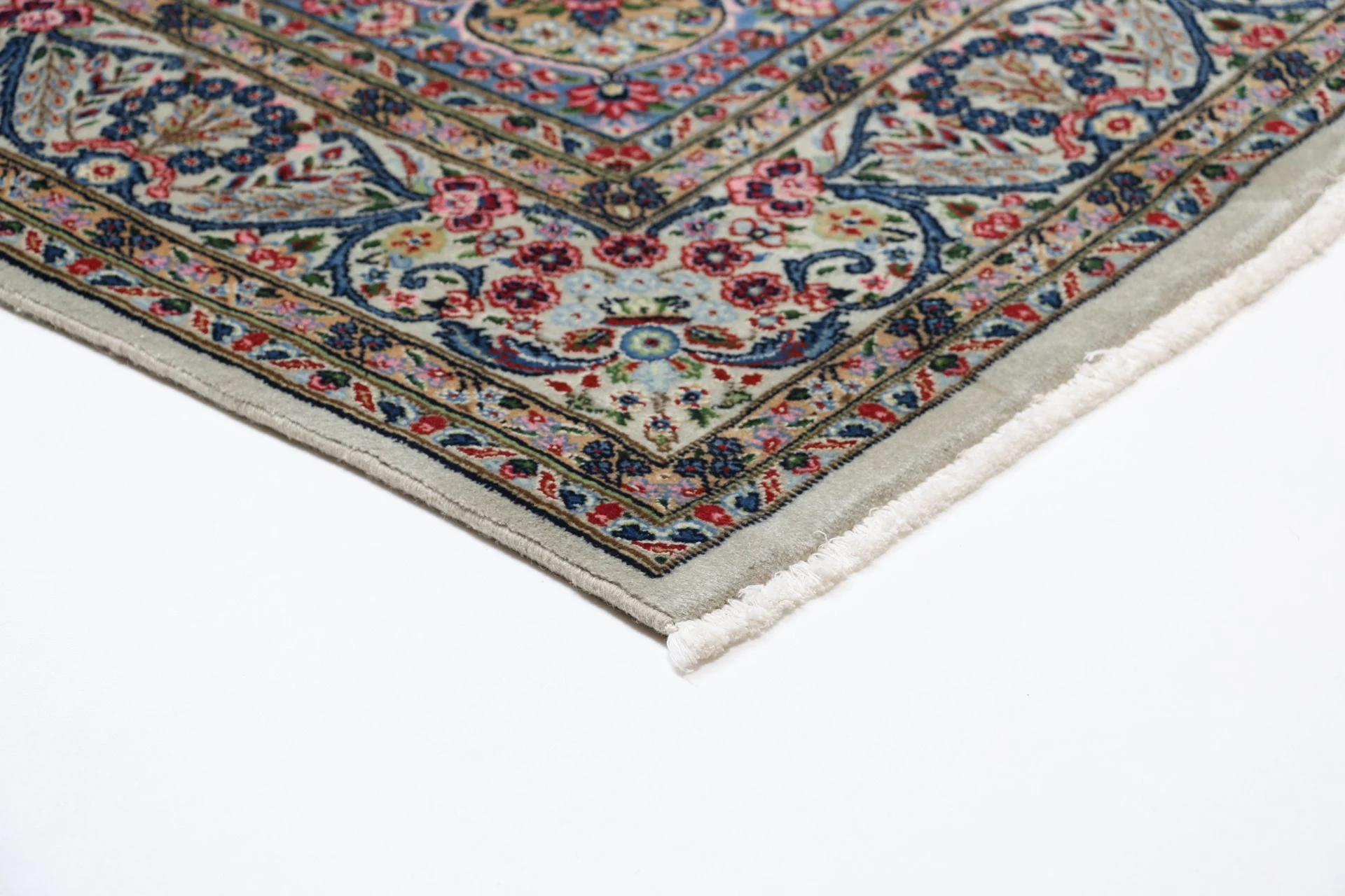 Kerman Perserteppich 163 × 245 cm aus Wolle & Seide, handgeknüpft