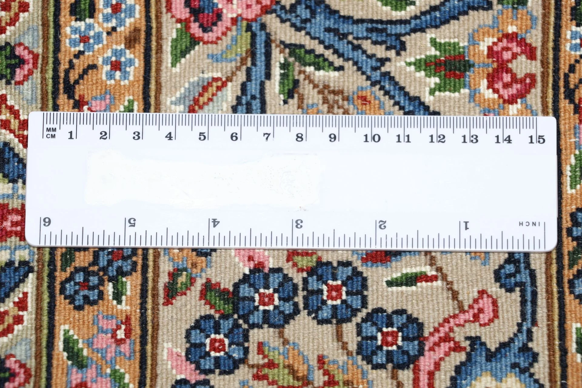 Kerman Perserteppich 163 × 245 cm aus Wolle & Seide, handgeknüpft