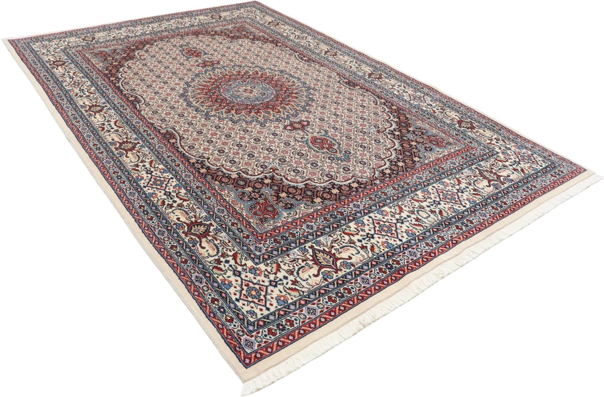 Moud Perserteppich aus Iran, 165 × 245 cm