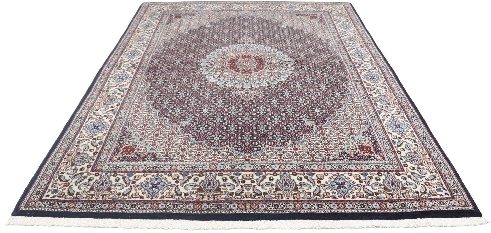 Handgeknüpfter Moud Perserteppich, 170 × 235 cm, Wolle