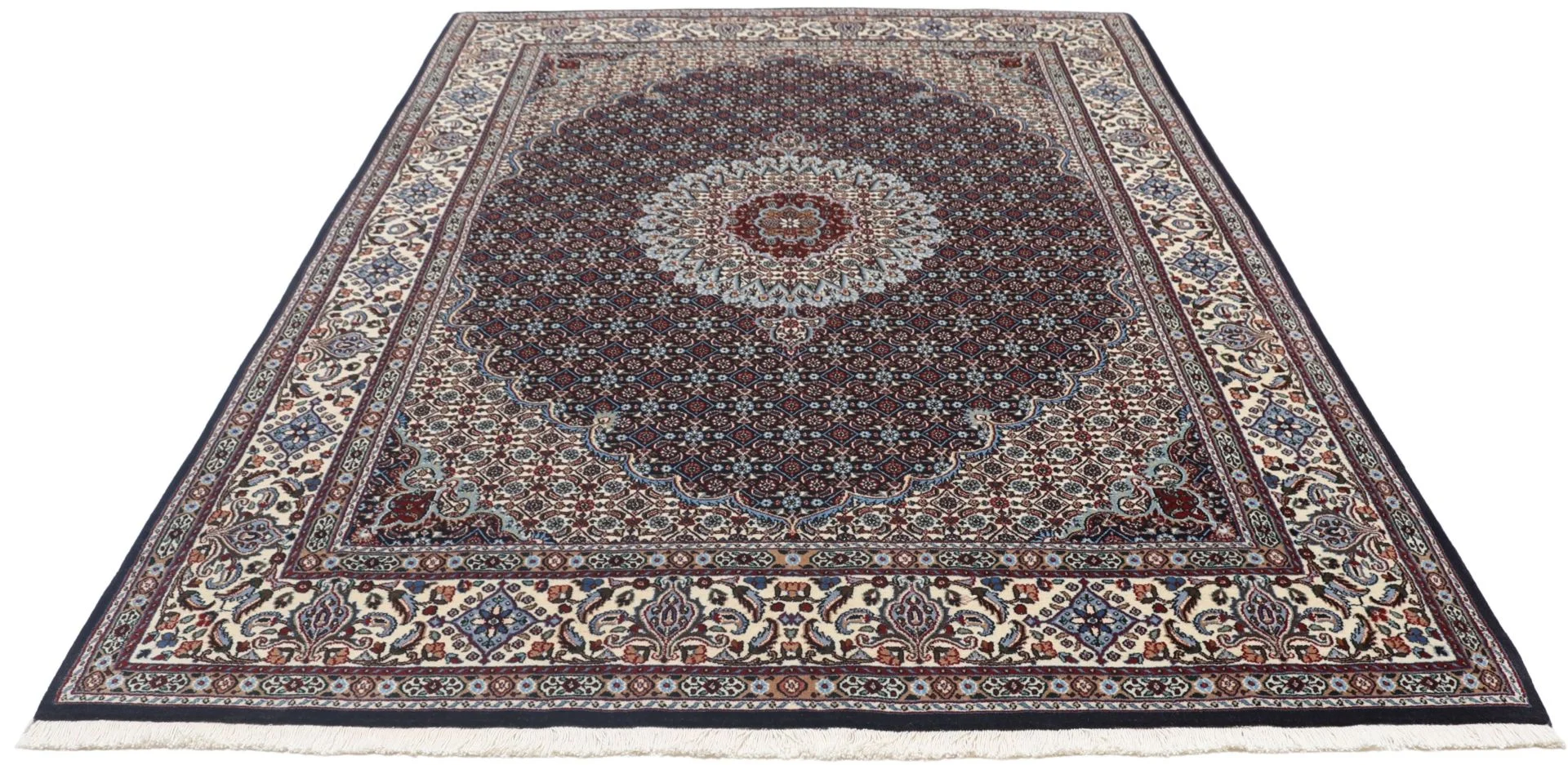 Handgeknüpfter Moud Perserteppich, 170 × 235 cm, Wolle