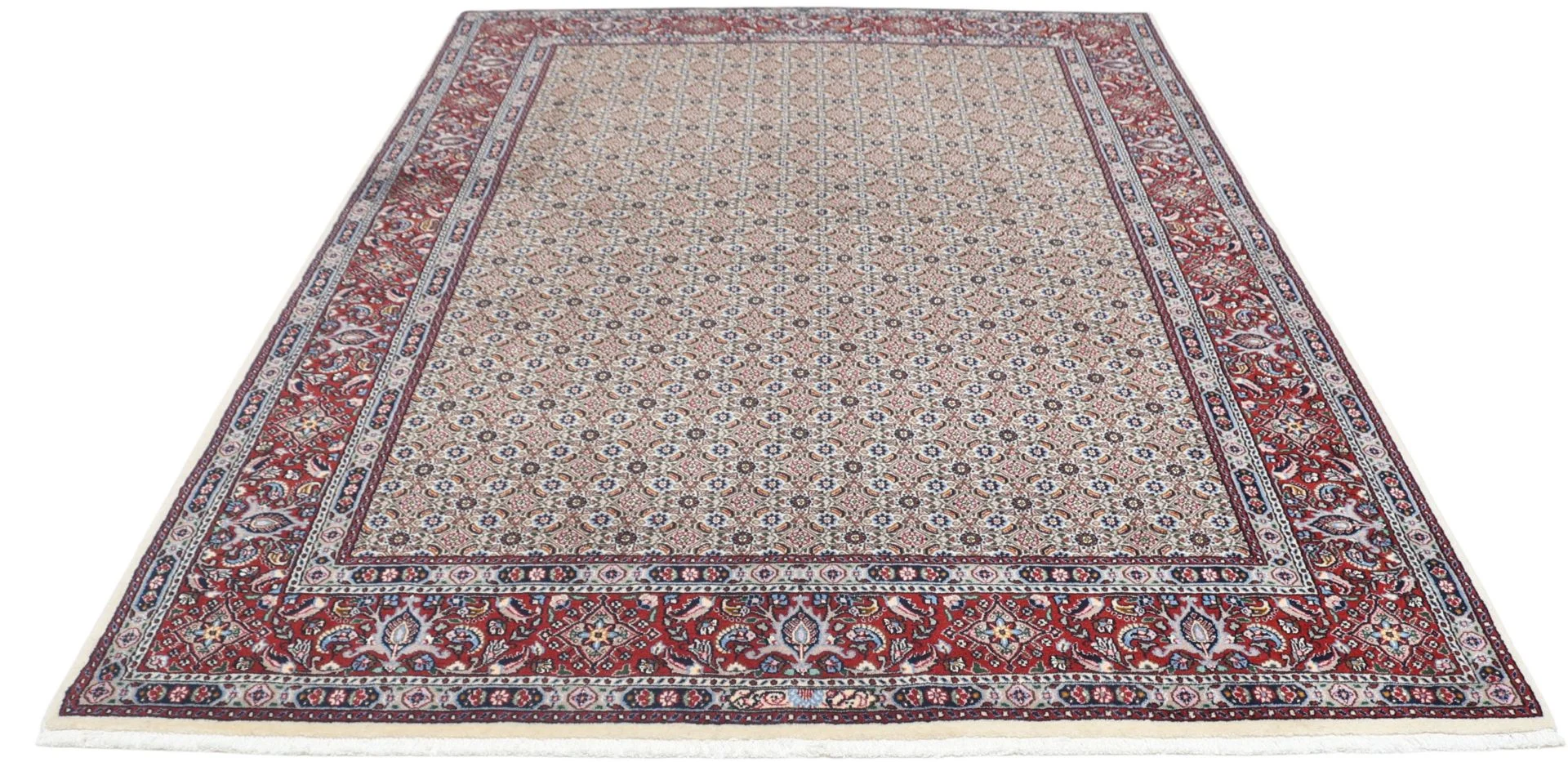 Moud Perserteppich 167 × 235 cm aus Wolle & Seide, handgeknüpft