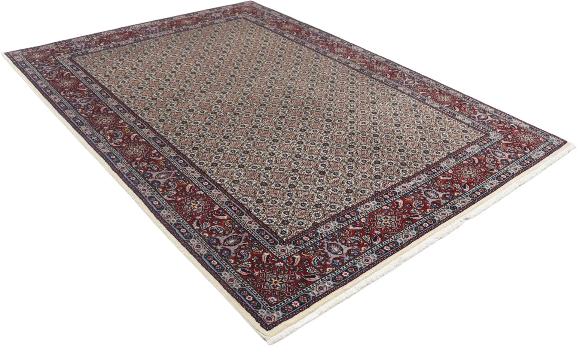 Moud Perserteppich 167 × 235 cm aus Wolle & Seide, handgeknüpft