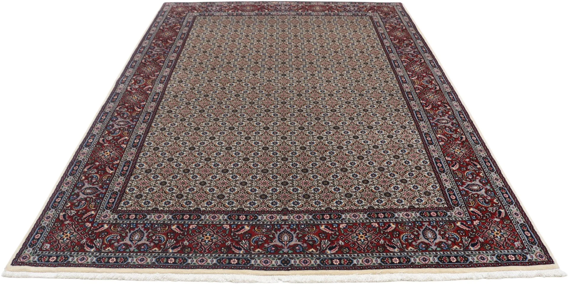 Moud Perserteppich 167 × 235 cm aus Wolle & Seide, handgeknüpft