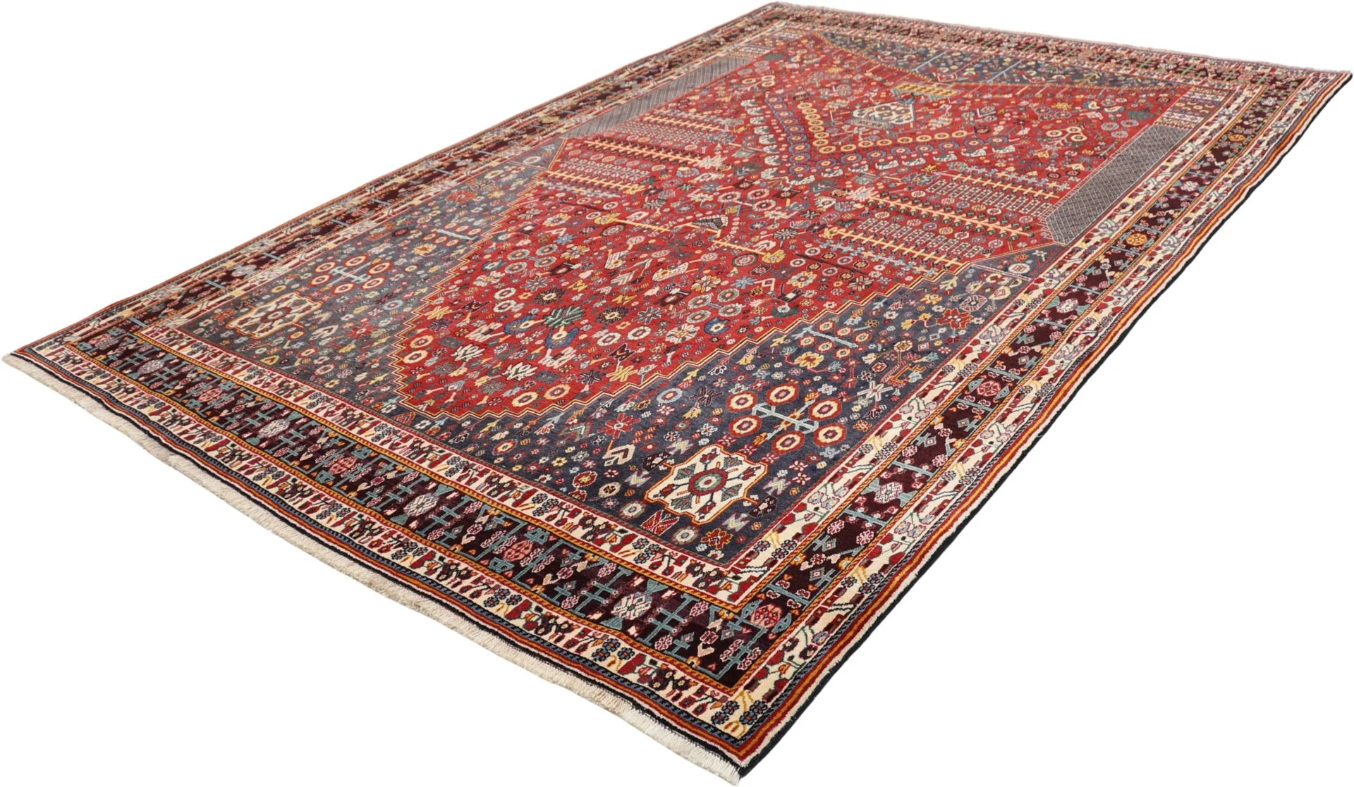 Shiraz Perserteppich aus Iran, 206 × 303 cm