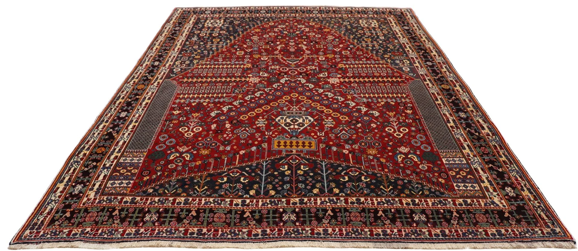 Shiraz Perserteppich aus Iran, 206 × 303 cm