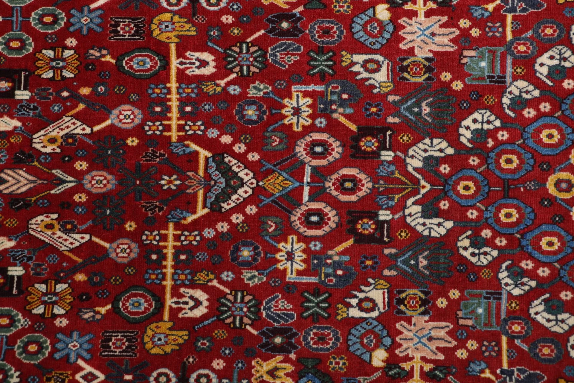 Shiraz Perserteppich aus Iran, 206 × 303 cm