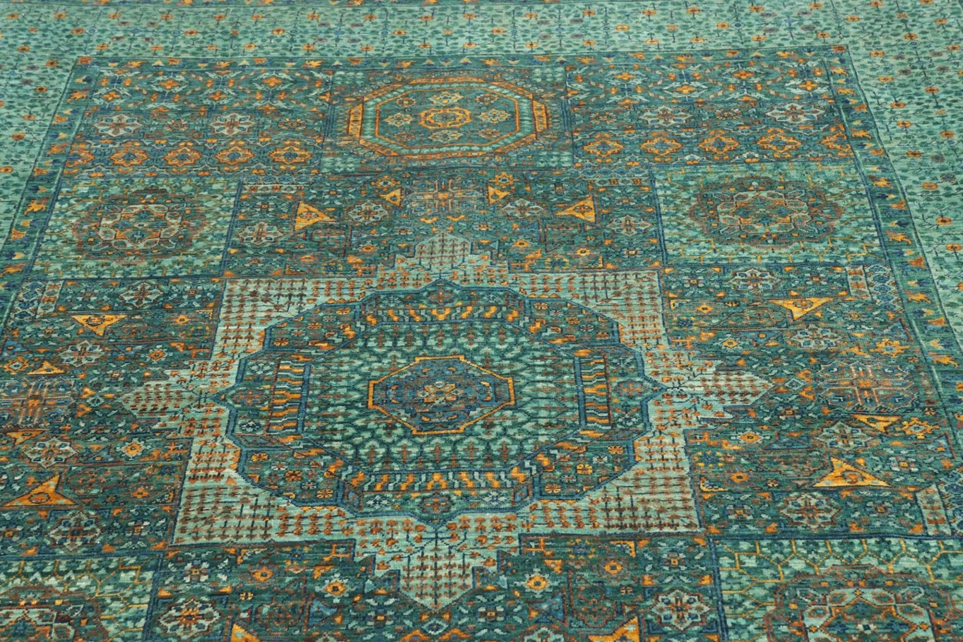 orientteppich-mamluk-170-x-235-cm-schurwolle-handgeknupft-grun-16 Mamluk Orientteppich aus Pakistan, 170 × 235 cm