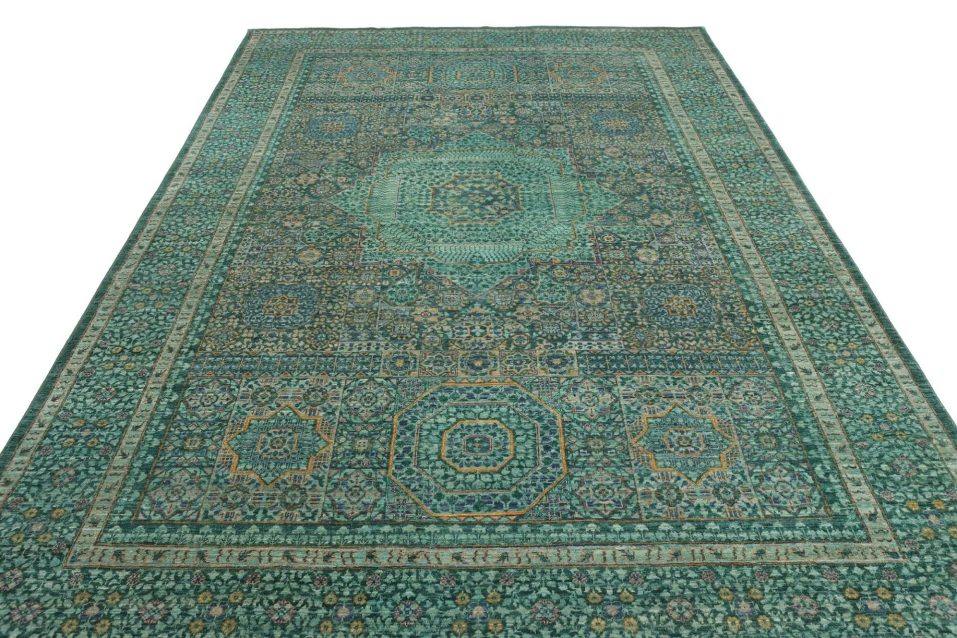 Mamluk Orientteppich 202 × 307 cm aus Wolle, handgeknüpft