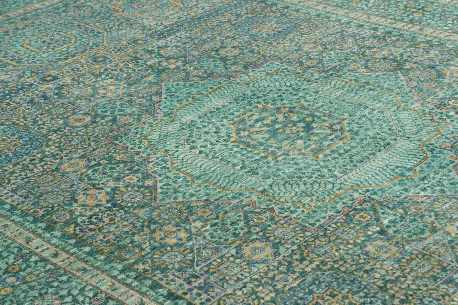 Mamluk Orientteppich 202 × 307 cm aus Wolle, handgeknüpft