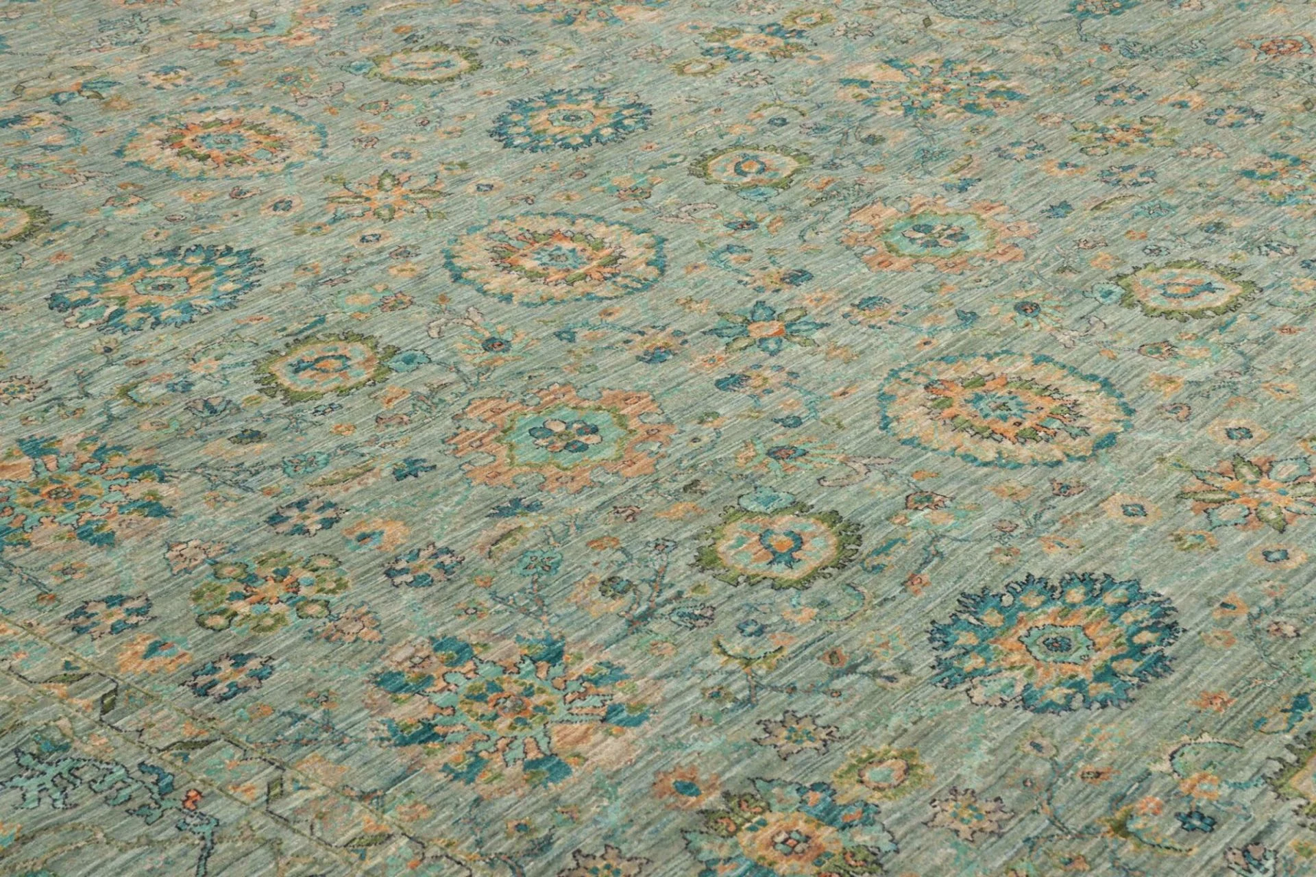 Handgeknüpfter Samarkand Orientteppich 248 × 299 cm