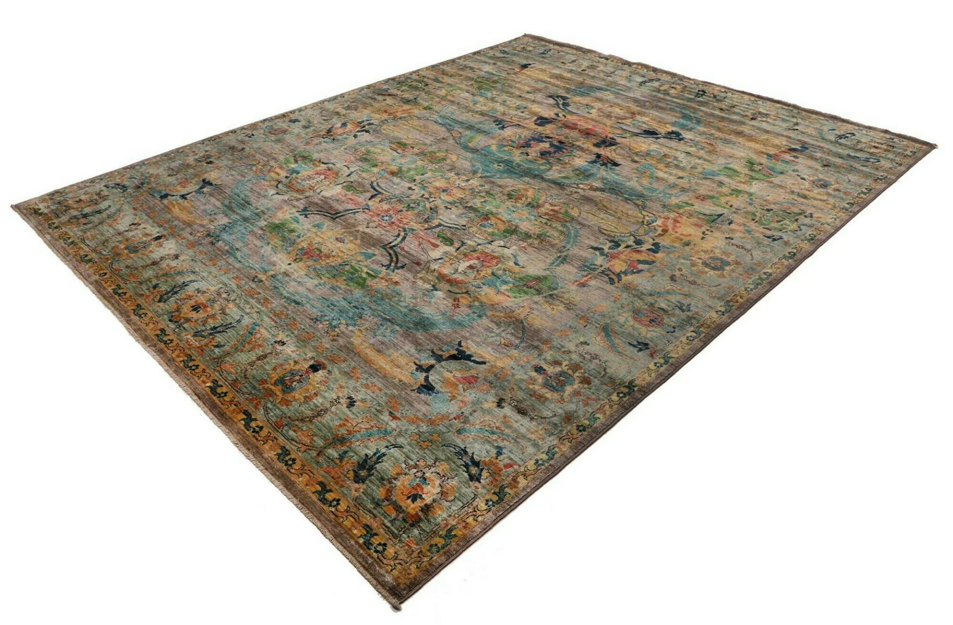 Handgeknüpfter Samarkand Orientteppich 246 × 303 cm