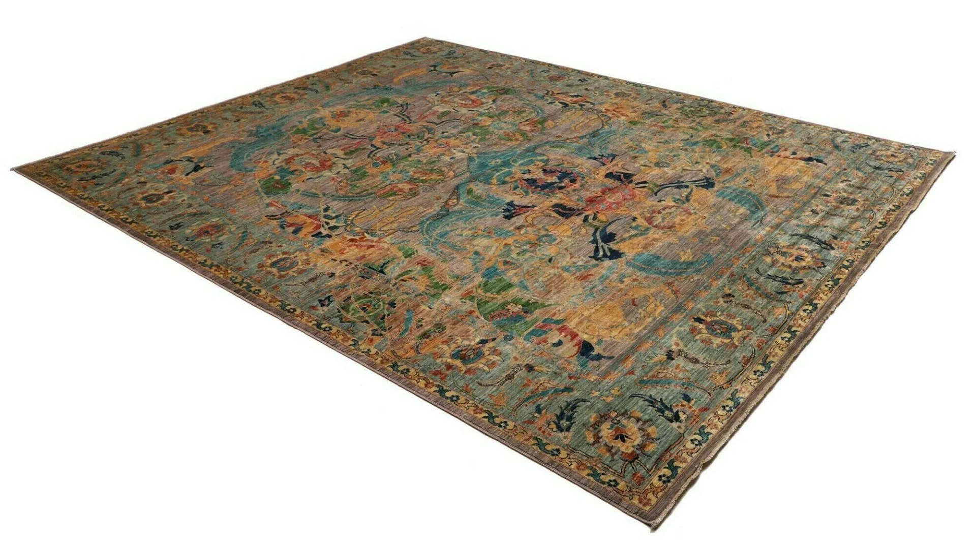 Handgeknüpfter Samarkand Orientteppich 246 × 303 cm