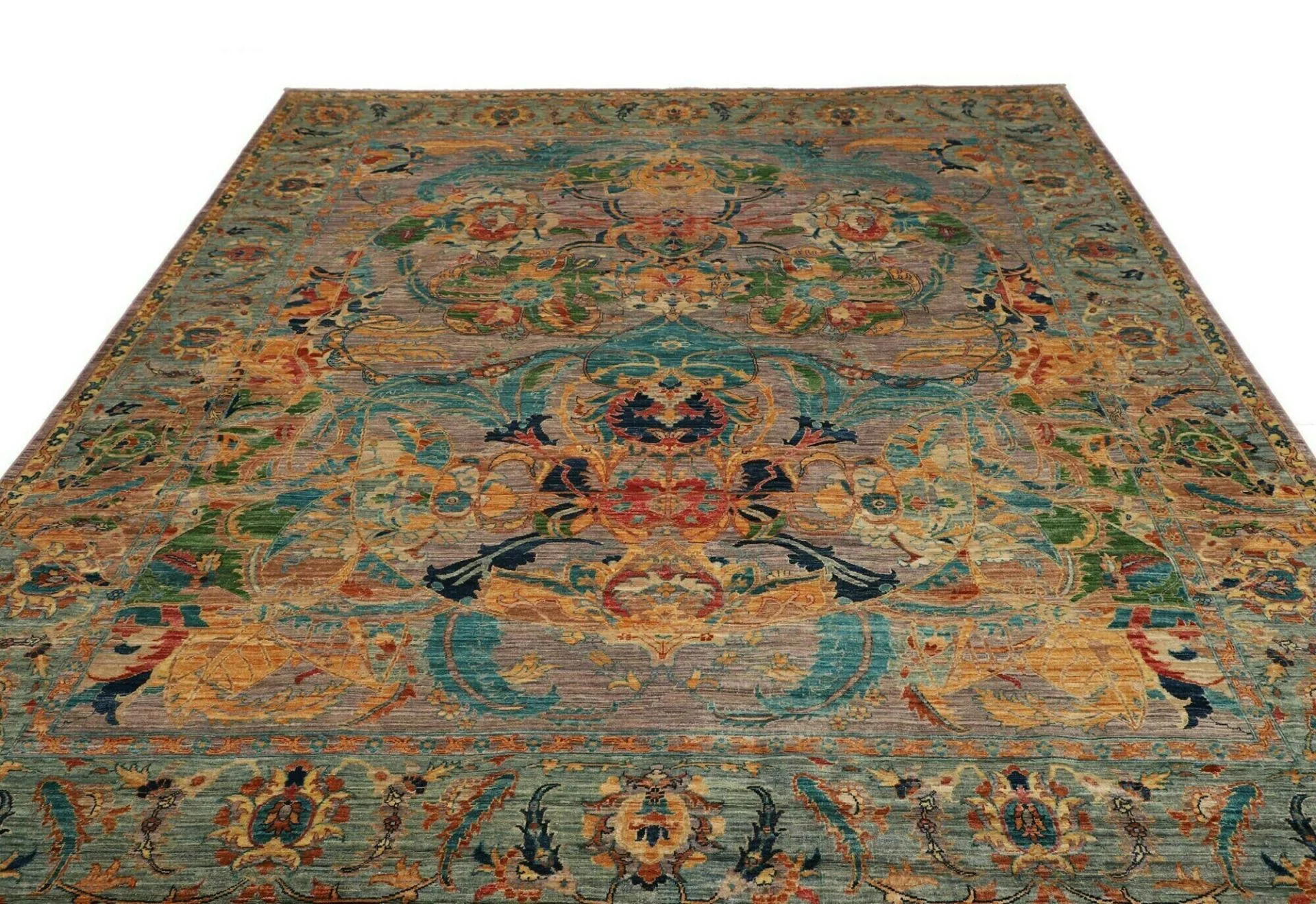 Handgeknüpfter Samarkand Orientteppich 246 × 303 cm
