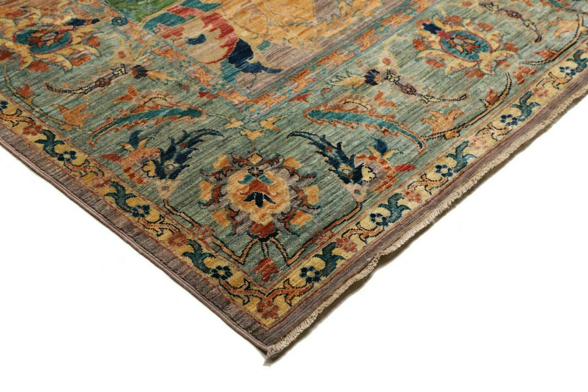 Handgeknüpfter Samarkand Orientteppich 246 × 303 cm