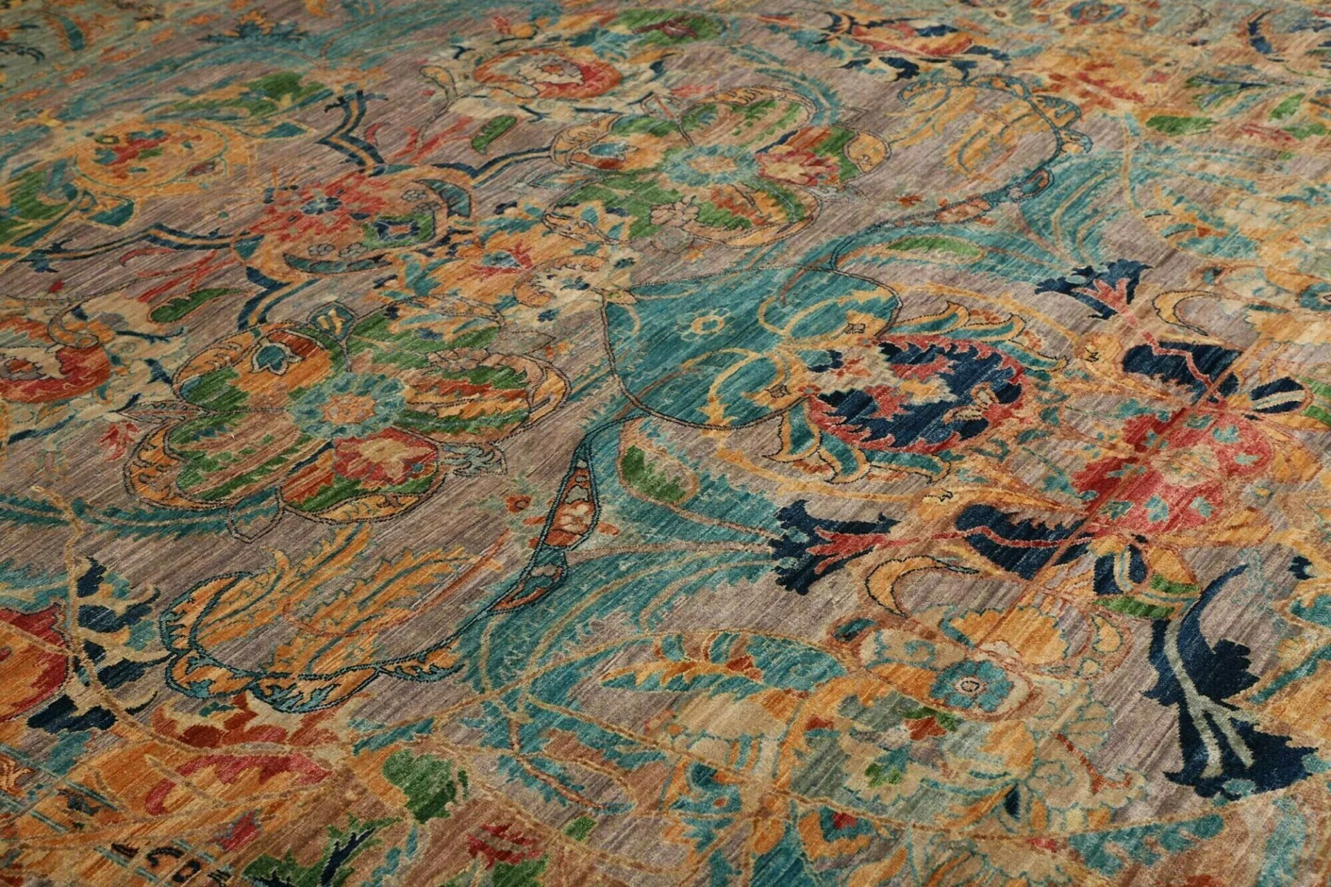 Handgeknüpfter Samarkand Orientteppich 246 × 303 cm