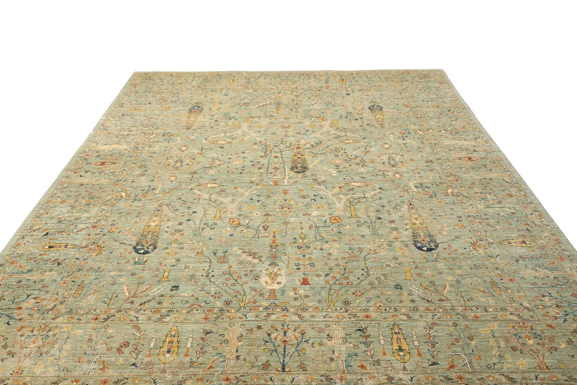 Handgeknüpfter Samarkand Orientteppich, 244 × 303 cm, Wolle