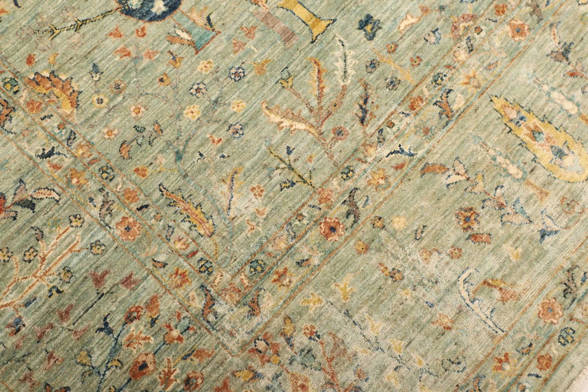 Handgeknüpfter Samarkand Orientteppich, 244 × 303 cm, Wolle