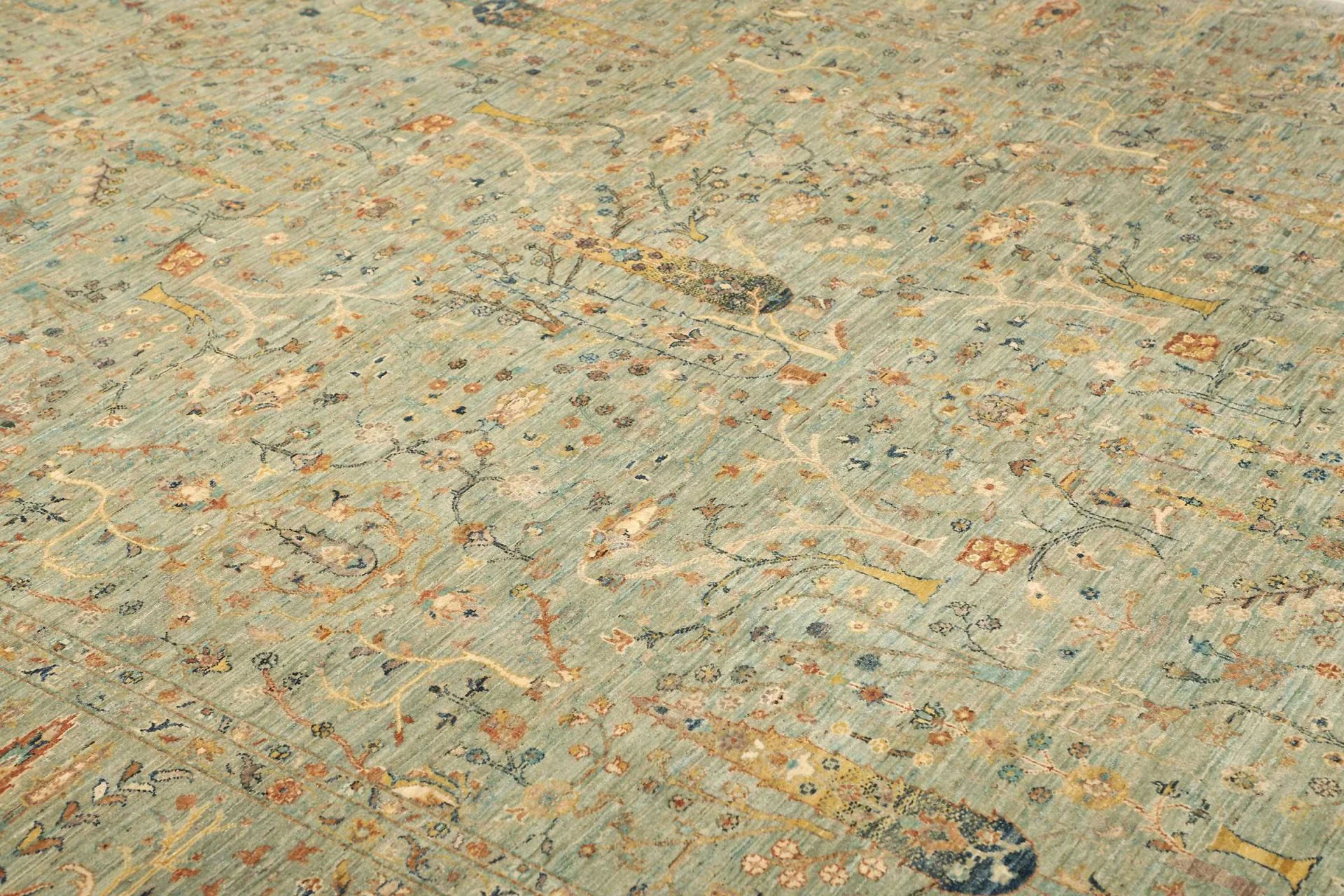 Handgeknüpfter Samarkand Orientteppich, 244 × 303 cm, Wolle