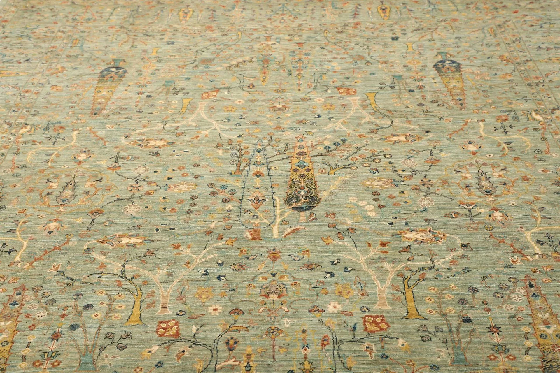 Handgeknüpfter Samarkand Orientteppich, 244 × 303 cm, Wolle