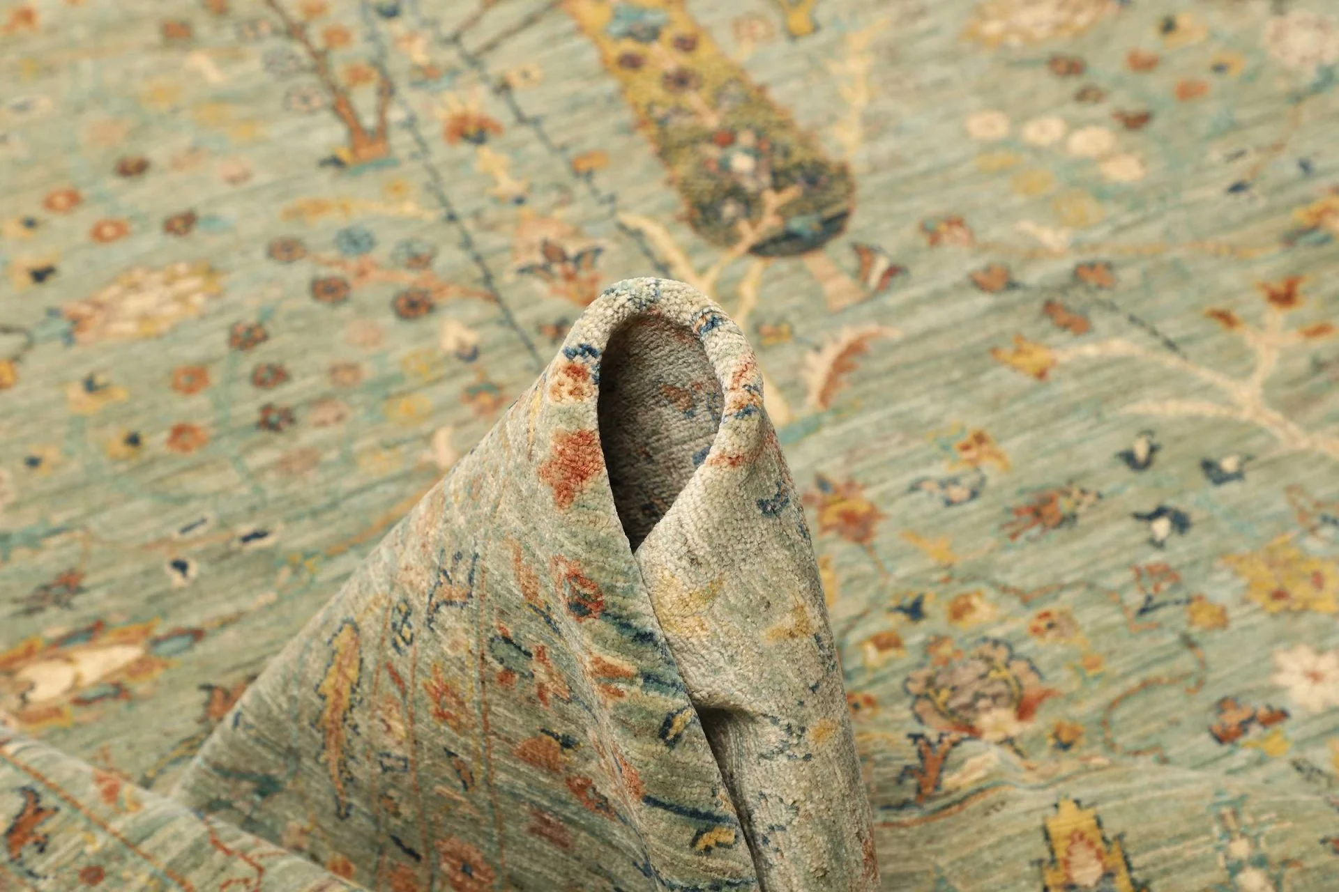 Handgeknüpfter Samarkand Orientteppich, 244 × 303 cm, Wolle