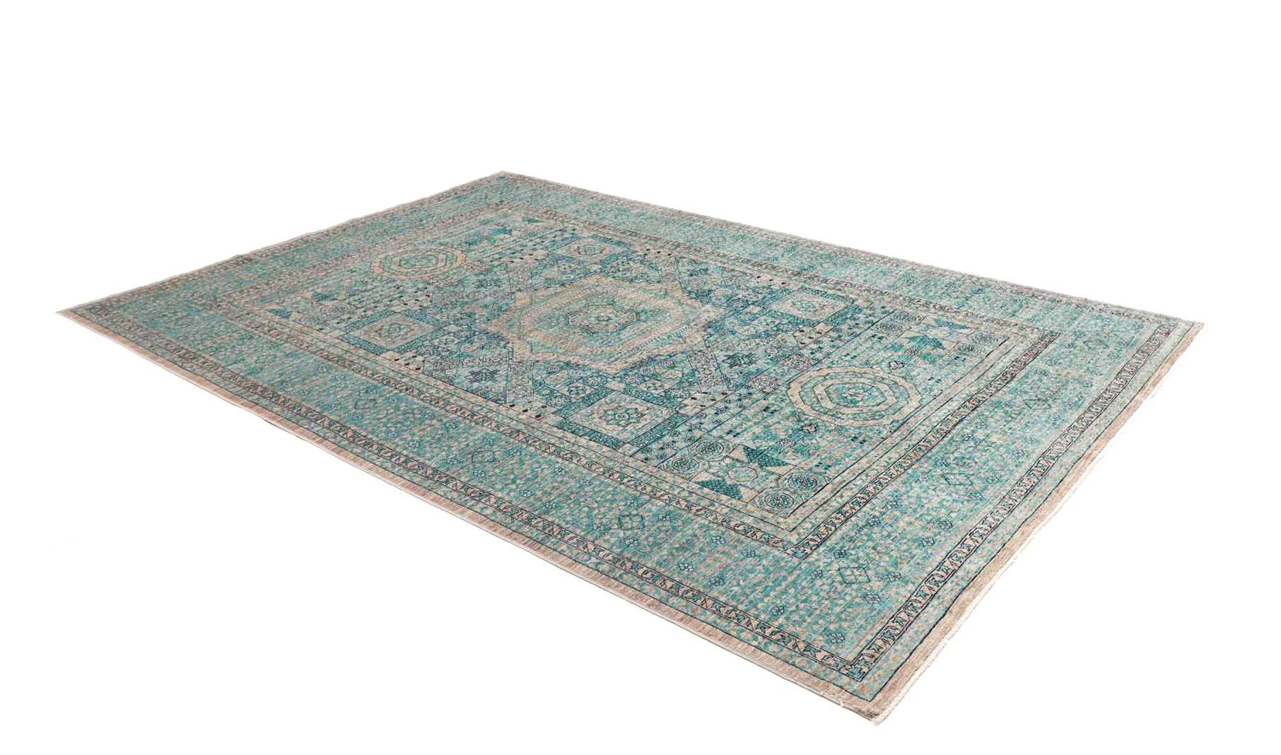 orientteppich-mamluk-208-x-304-cm-schurwolle-handgeknupft-braun-7 Handgeknüpfter Mamluk Orientteppich 208 × 304 cm