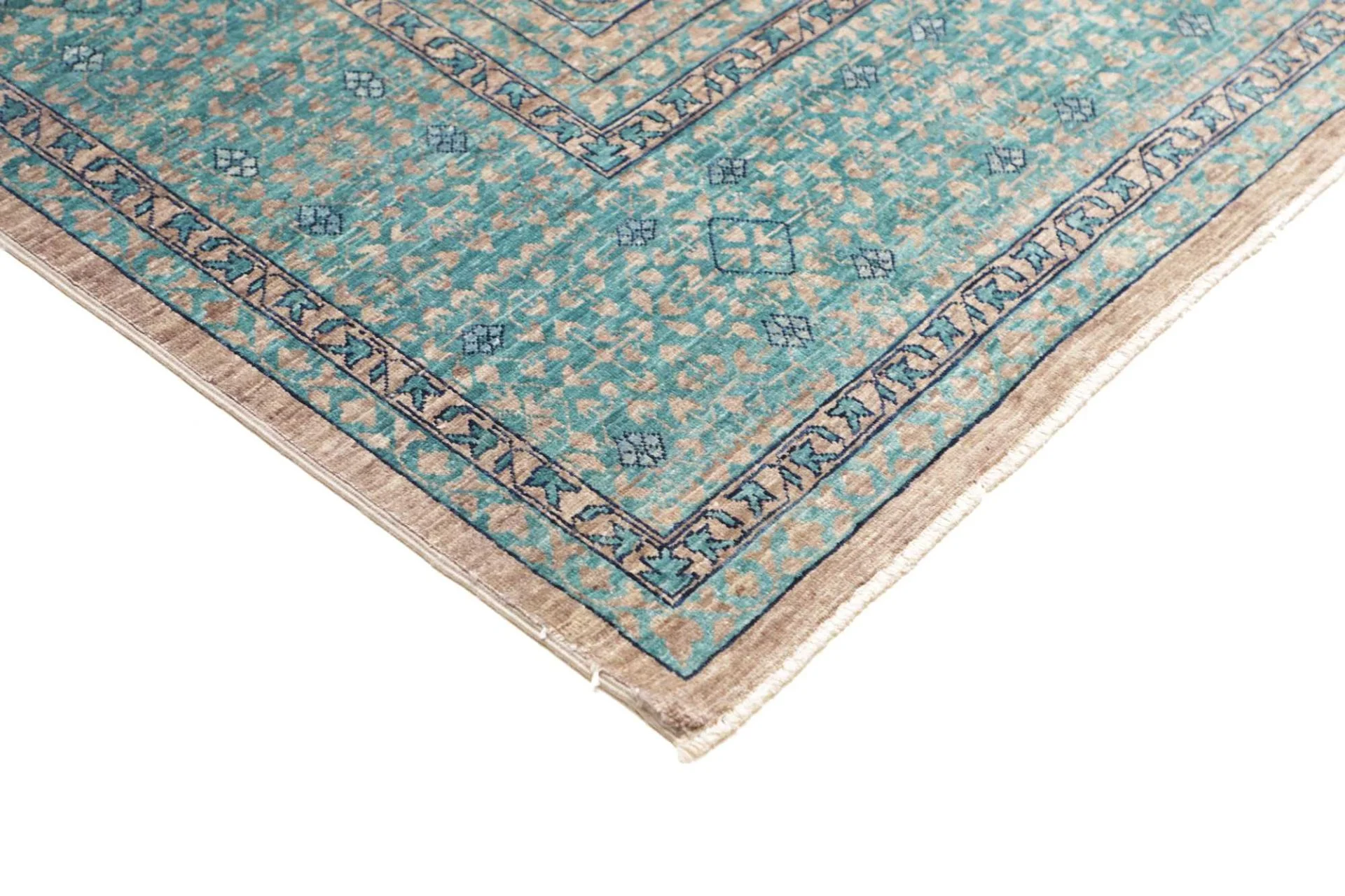 orientteppich-mamluk-208-x-304-cm-schurwolle-handgeknupft-braun-10 Handgeknüpfter Mamluk Orientteppich 208 × 304 cm