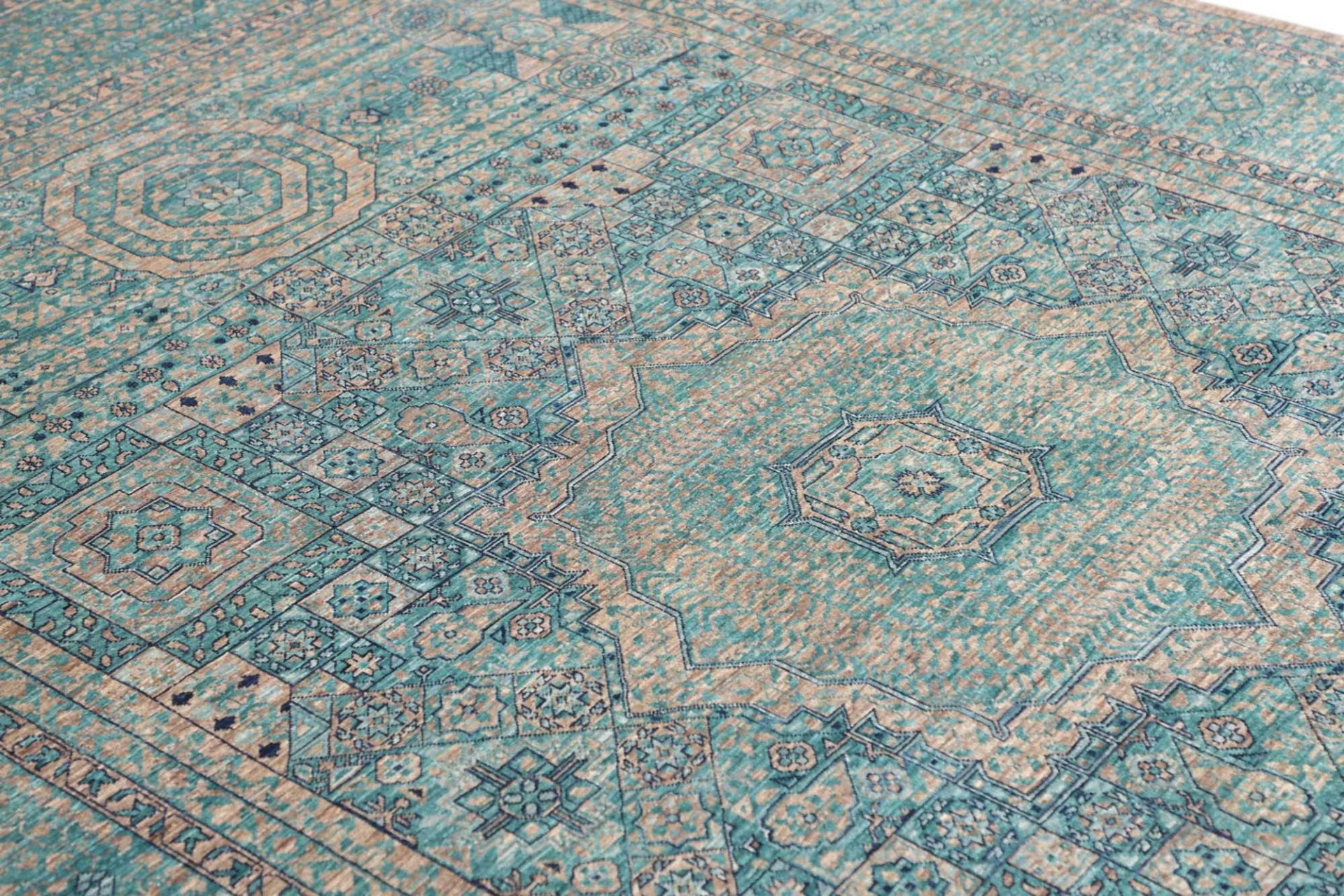 orientteppich-mamluk-208-x-304-cm-schurwolle-handgeknupft-braun-15 Handgeknüpfter Mamluk Orientteppich 208 × 304 cm