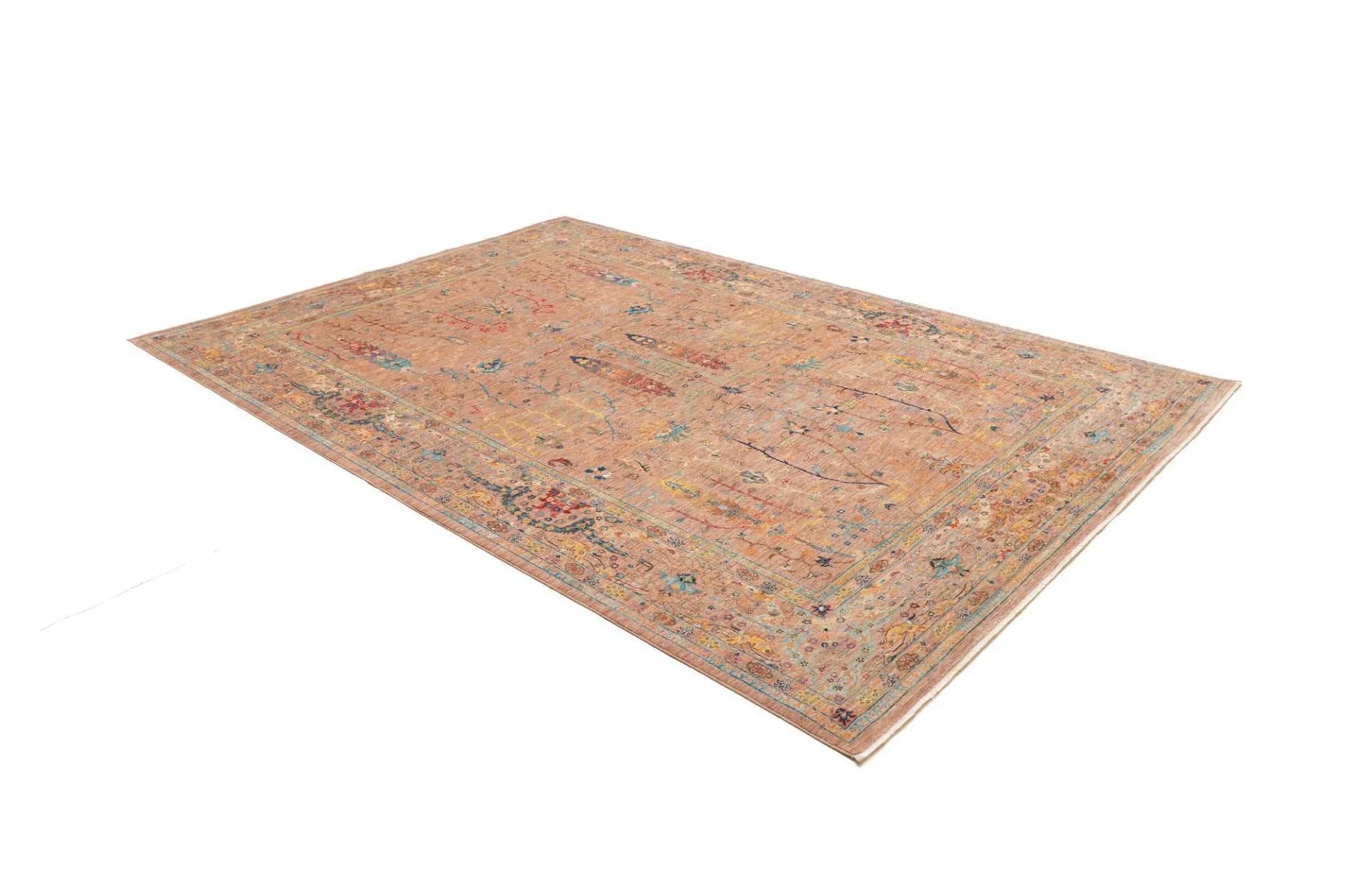 orientteppich-samarkand-203-x-292-cm-schurwolle-handgeknupft-7 Samarkand Orientteppich aus Pakistan, 203 × 292 cm