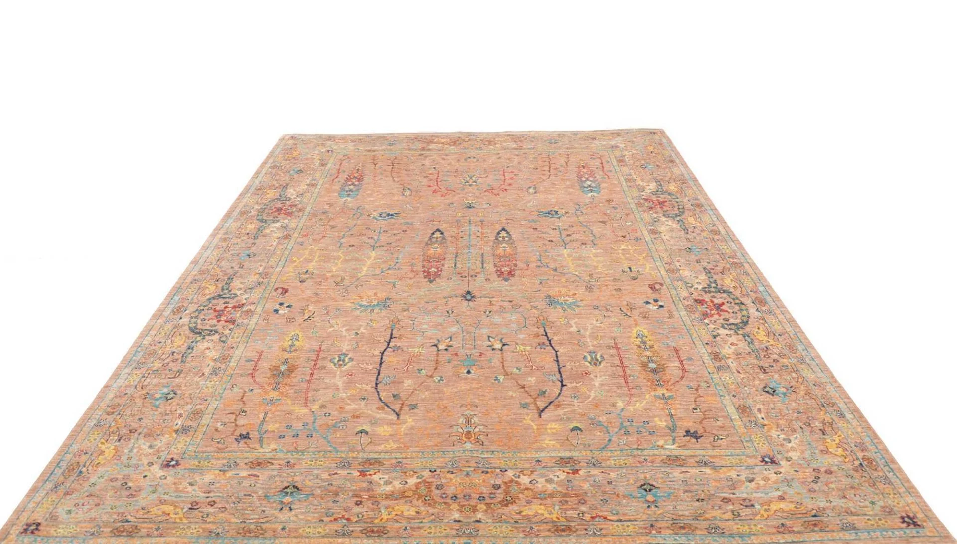 orientteppich-samarkand-203-x-292-cm-schurwolle-handgeknupft-9 Samarkand Orientteppich aus Pakistan, 203 × 292 cm