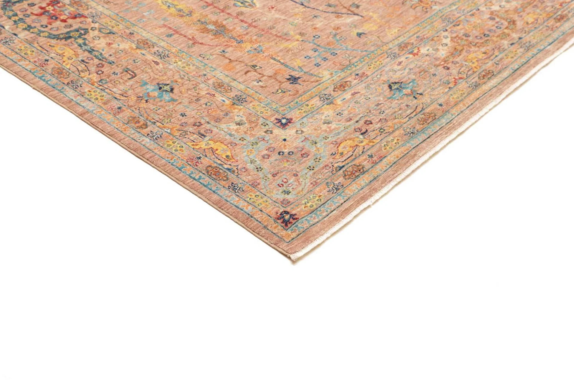 orientteppich-samarkand-203-x-292-cm-schurwolle-handgeknupft-11 Samarkand Orientteppich aus Pakistan, 203 × 292 cm