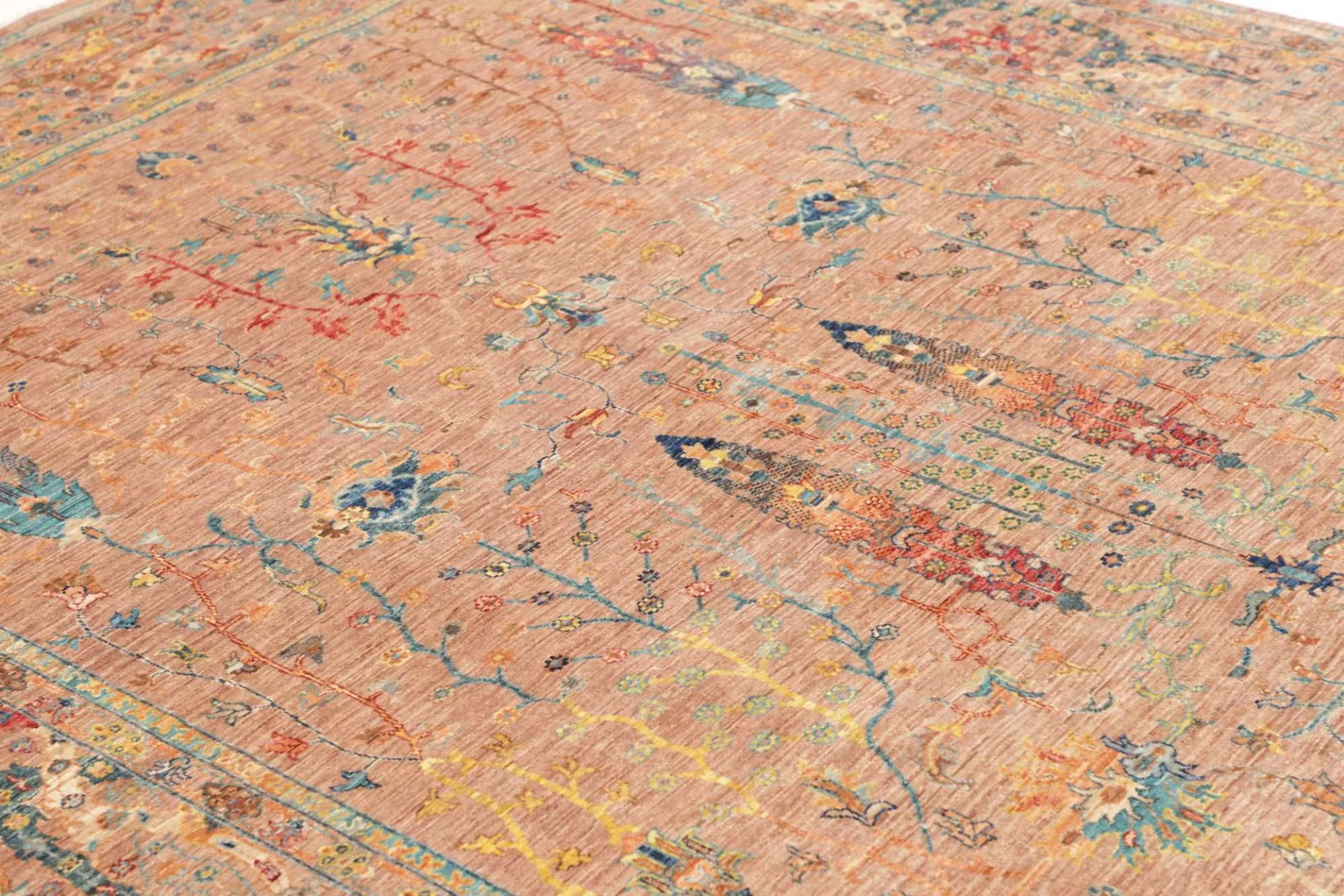 orientteppich-samarkand-203-x-292-cm-schurwolle-handgeknupft-14 Samarkand Orientteppich aus Pakistan, 203 × 292 cm