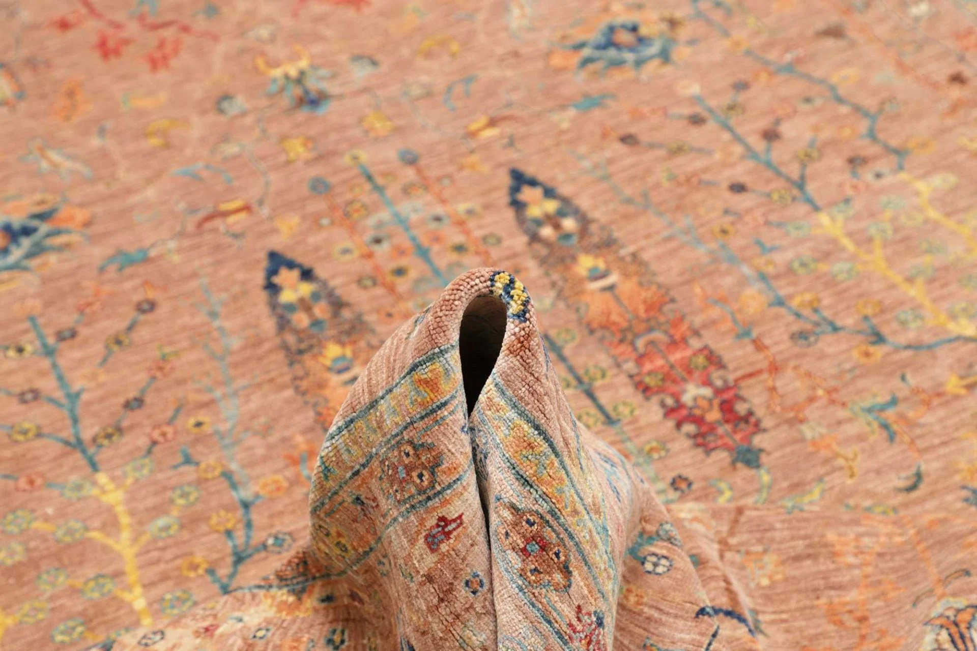 orientteppich-samarkand-203-x-292-cm-schurwolle-handgeknupft-18 Samarkand Orientteppich aus Pakistan, 203 × 292 cm