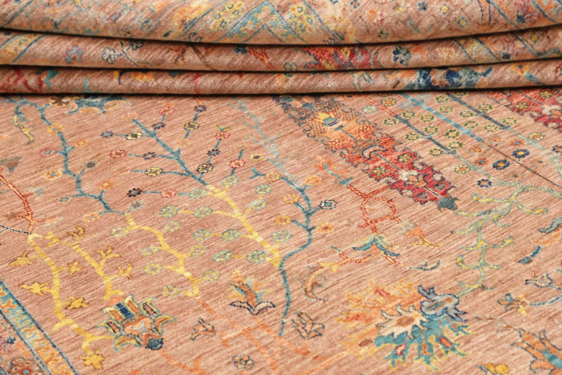orientteppich-samarkand-203-x-292-cm-schurwolle-handgeknupft-19 Samarkand Orientteppich aus Pakistan, 203 × 292 cm