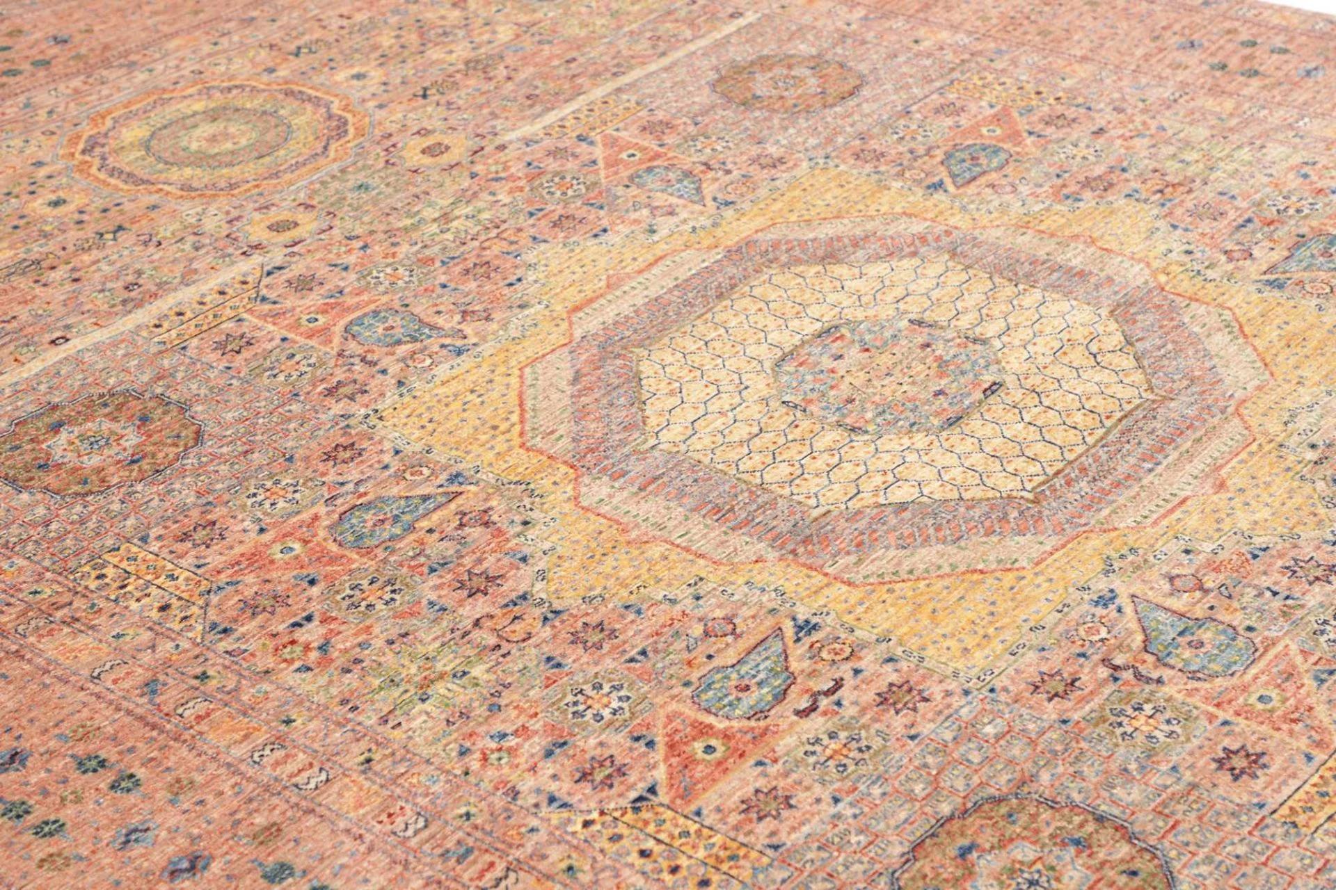 orientteppich-mamluk-206-x-297-cm-schurwolle-handgeknupft-braun-14 Mamluk Orientteppich 206 × 297 cm aus Wolle, handgeknüpft