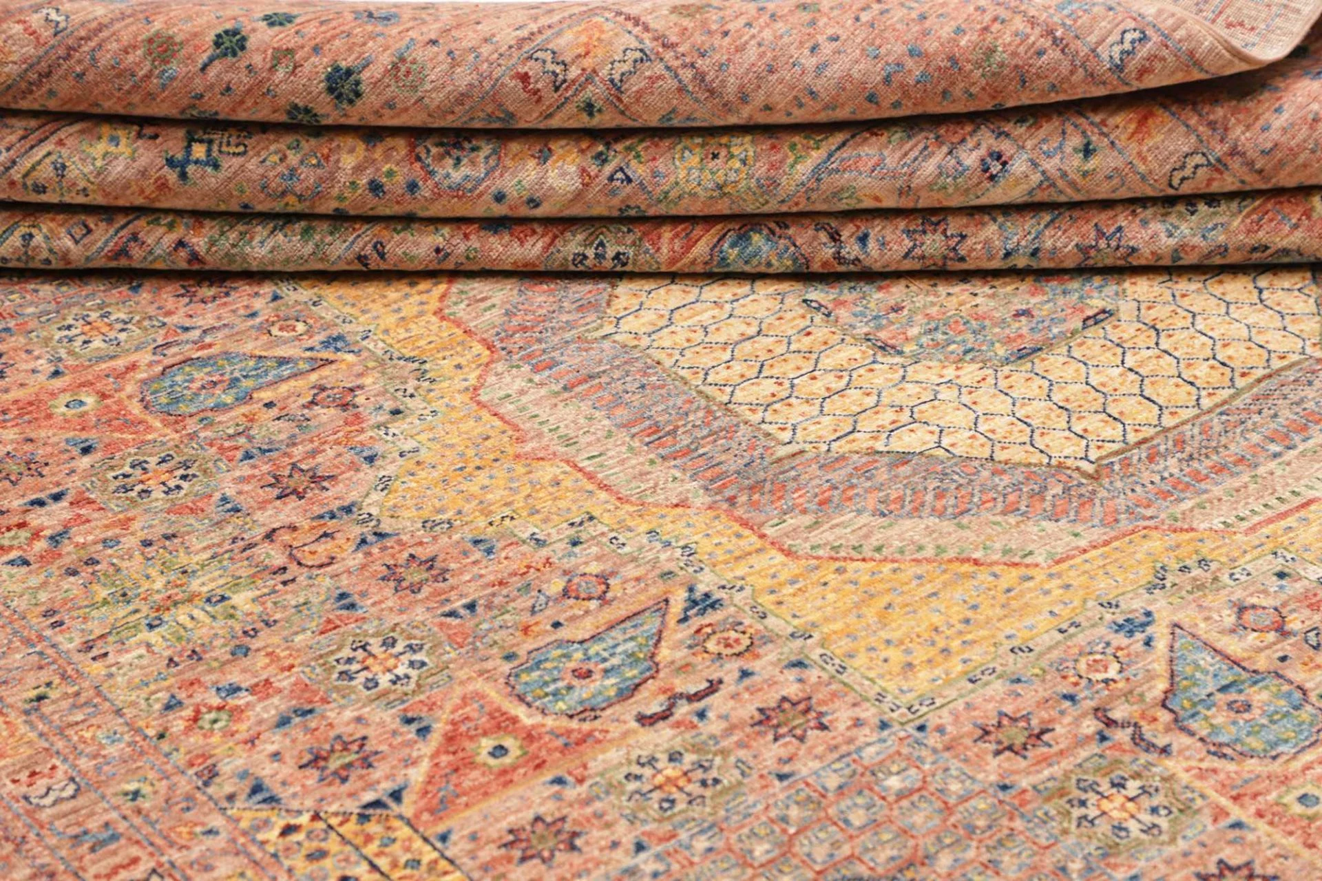 orientteppich-mamluk-206-x-297-cm-schurwolle-handgeknupft-braun-19 Mamluk Orientteppich 206 × 297 cm aus Wolle, handgeknüpft