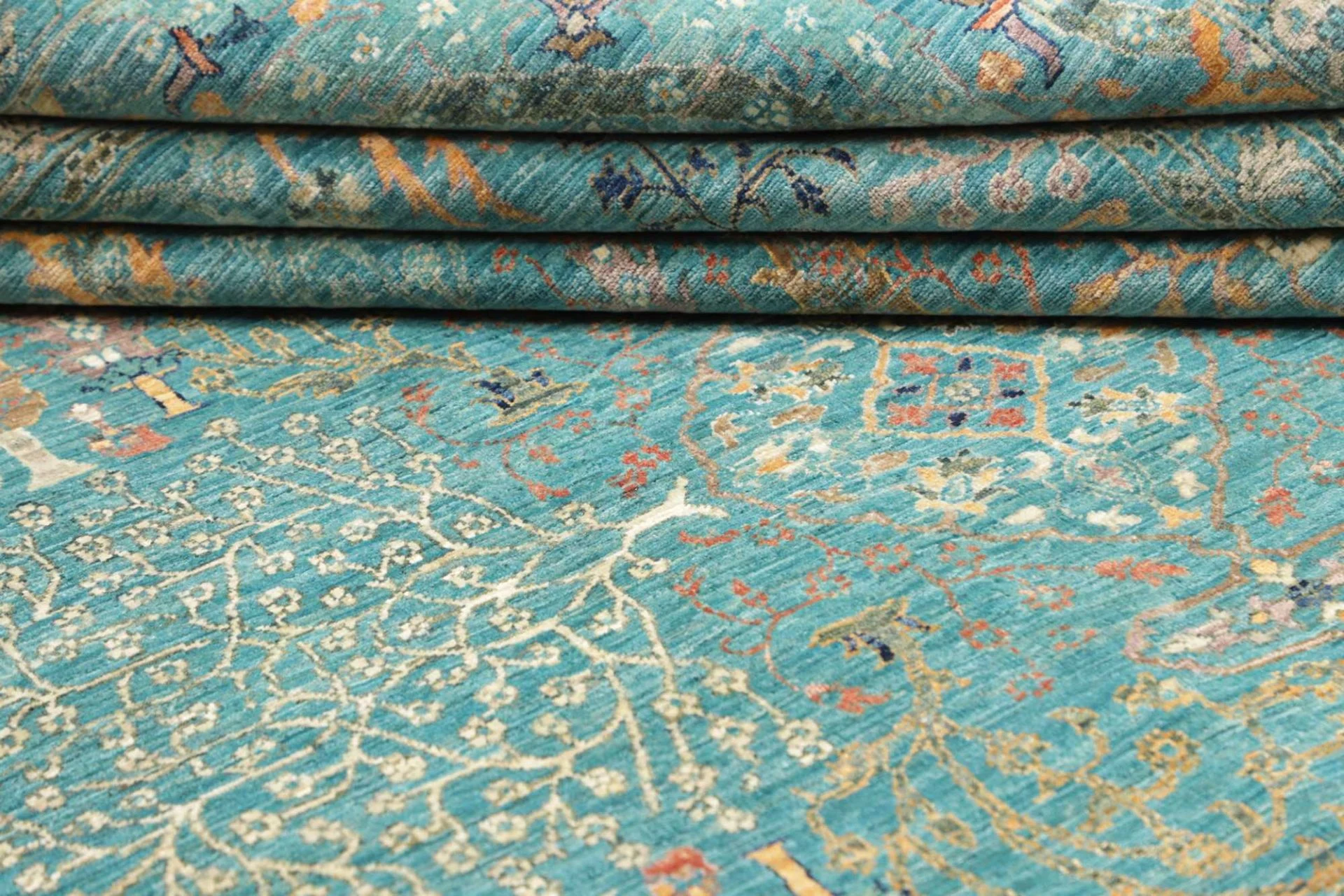 Samarkand Orientteppich 248 × 301 cm aus Wolle, handgeknüpft