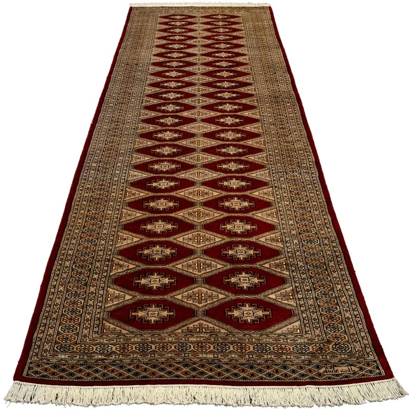 Orientteppich 130 × 506 cm aus Wolle, handgeknüpft